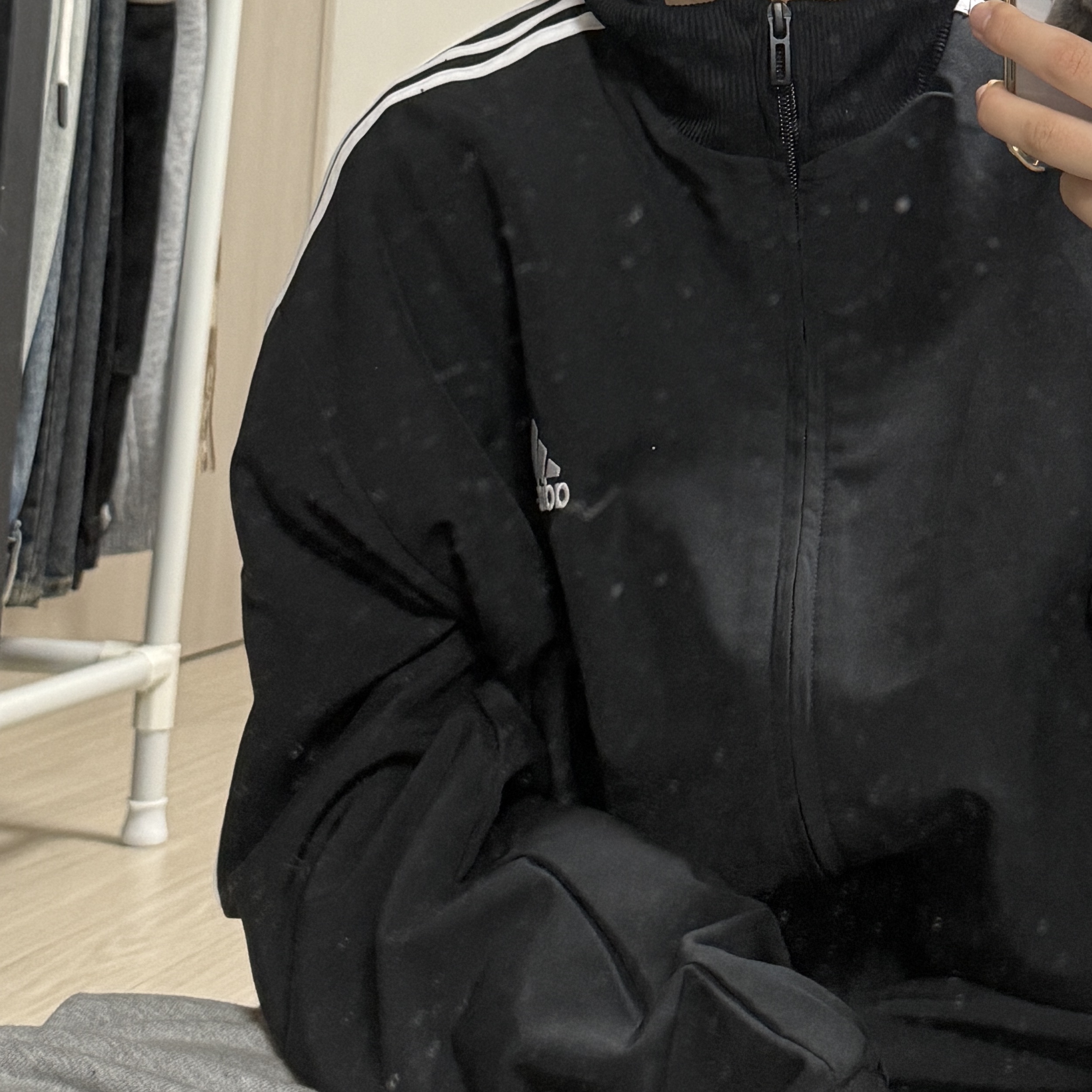 Adidas 3-Stripes Woven Track Suit Black - KR Sizing 착용 스타일