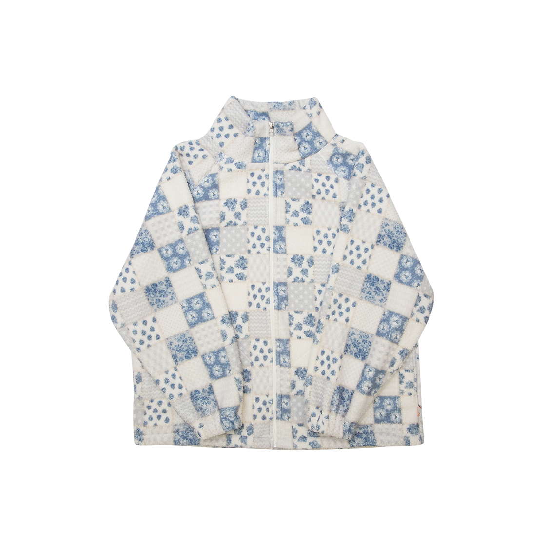 G74202_BL GORT Pattern Fleece Zip-Up Blue