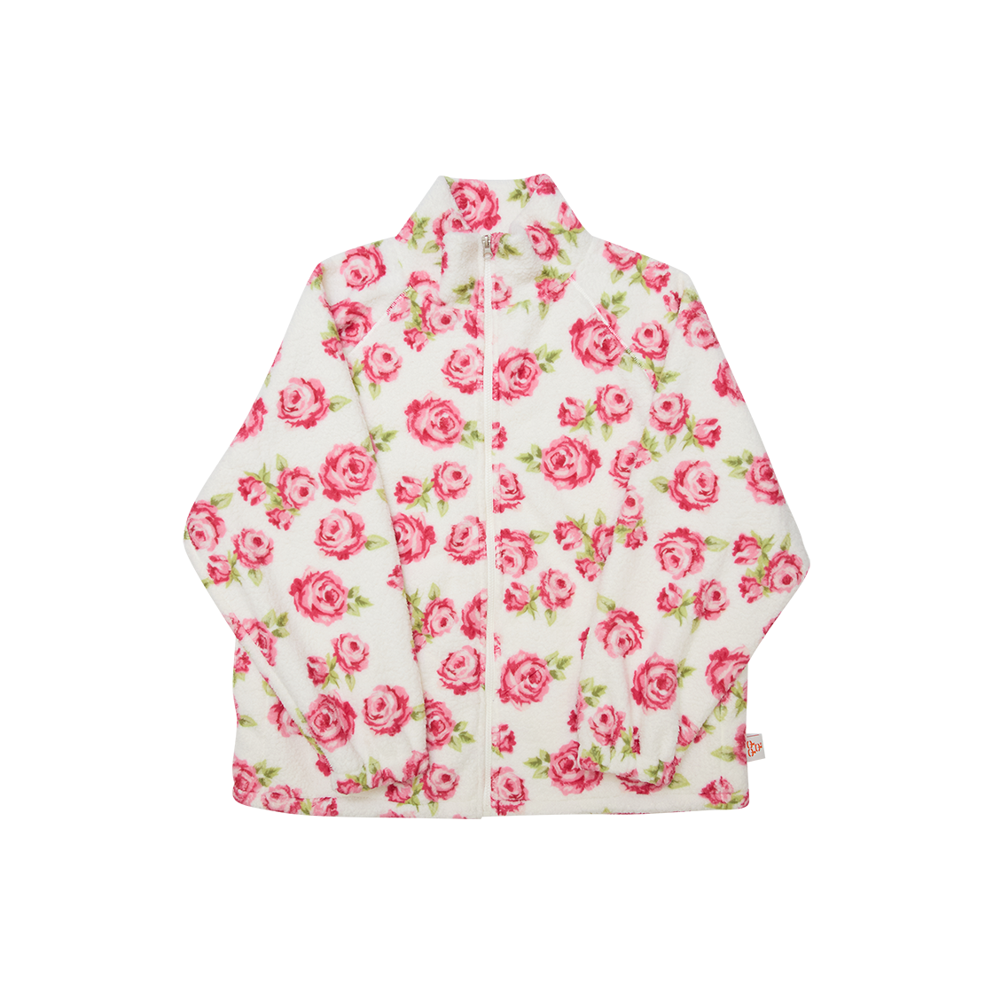 G74202_IV GORT Pattern Fleece Zip-Up Ivory