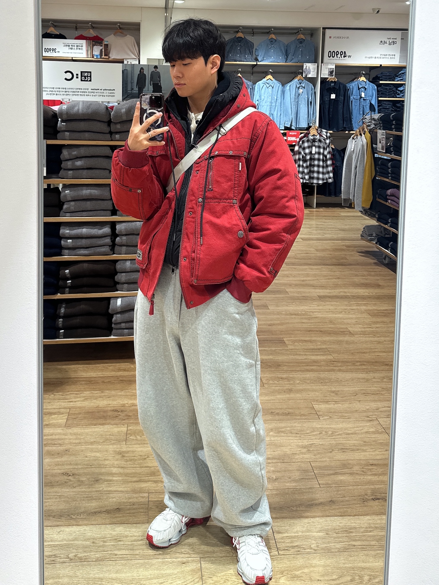(W) Nike Shox TL Platinum Tint 착용 스타일 - 1
