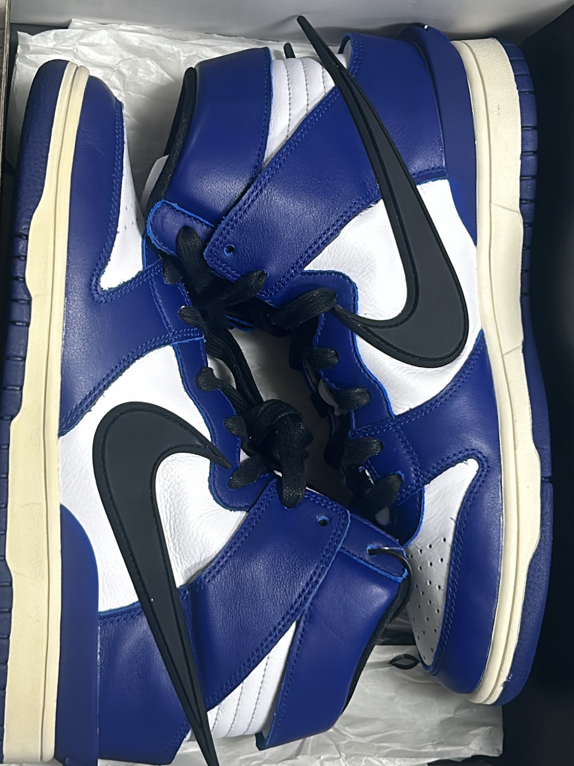 Nike x Ambush Dunk High Deep Royal Blue, Adidas Adicolor Classic Firebird Track Top Night Indigo - KR Sizing 착용 스타일 - 2