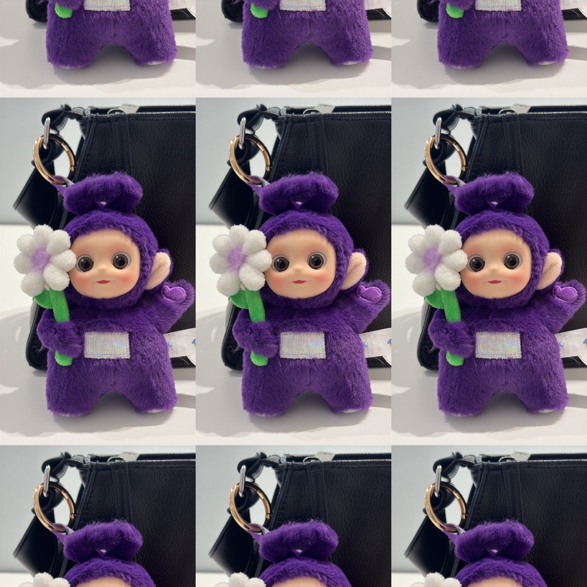 Pop Mart Teletubbies Say Hello Series Figures Sealed Case Tinky Winky's Chill Flower (Opened Case) 착용 스타일