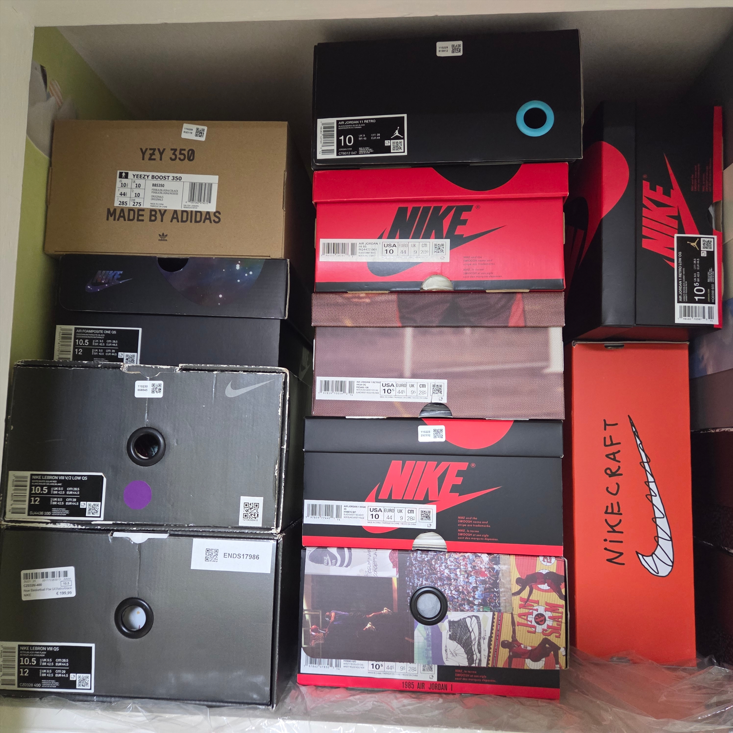 Jordan 11 Retro Gamma, Jordan 1 High 85 Bred 착용 스타일 - 1