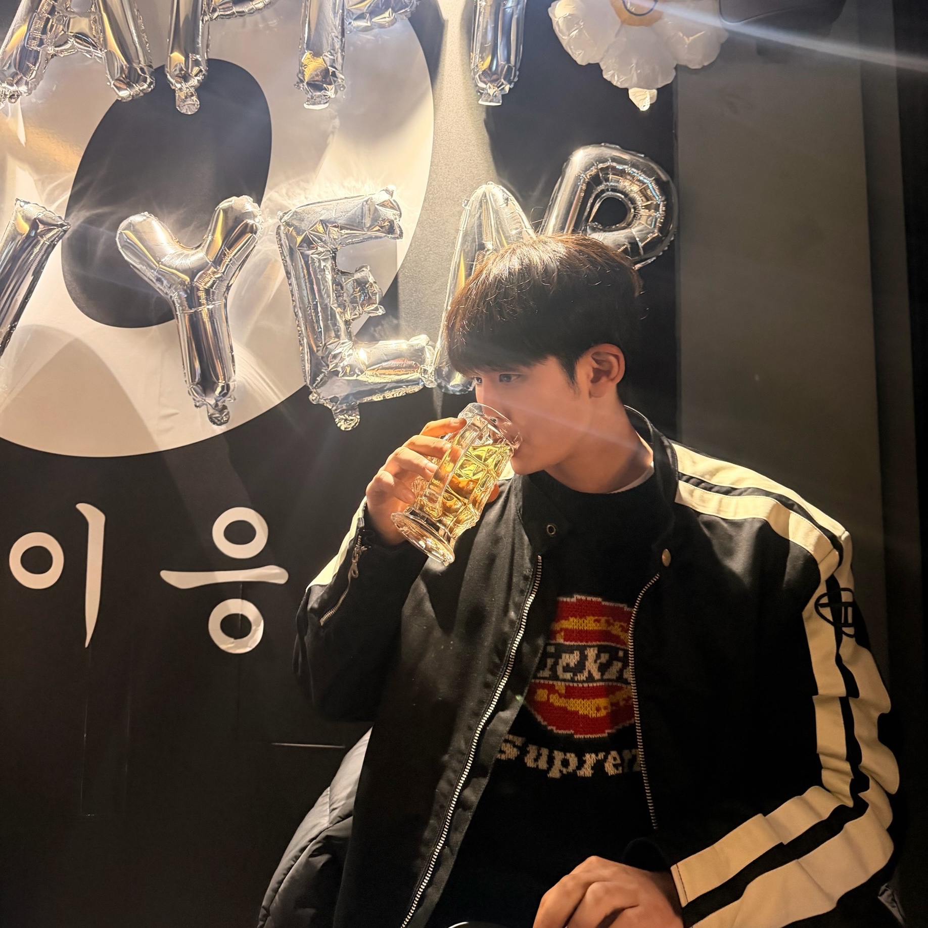 Supreme x Dickies Sweater Black - 22FW, Diesel J-Beck Biker Jacket Black 착용 스타일