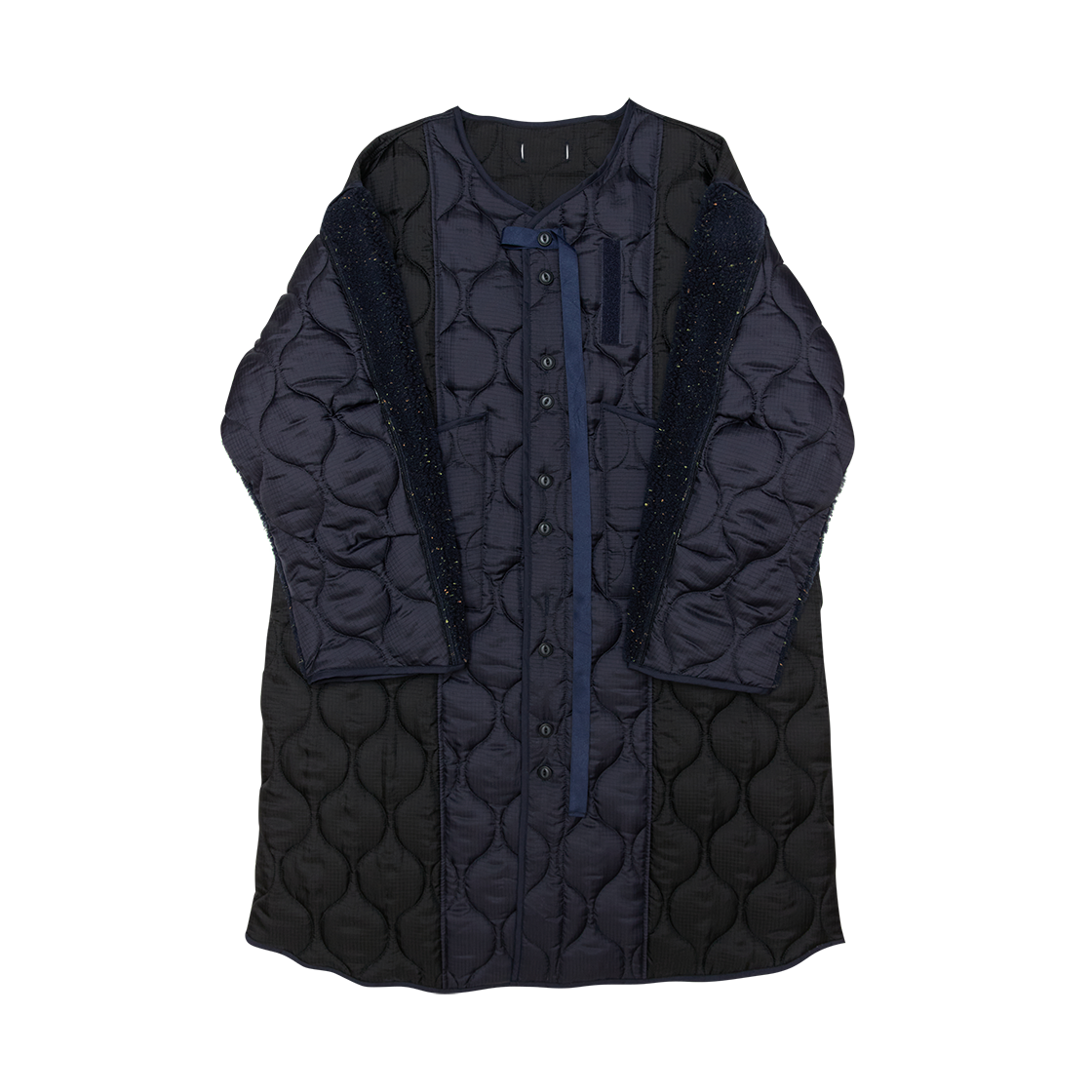 G74101_NV GORT Padding Liner Coat Navy