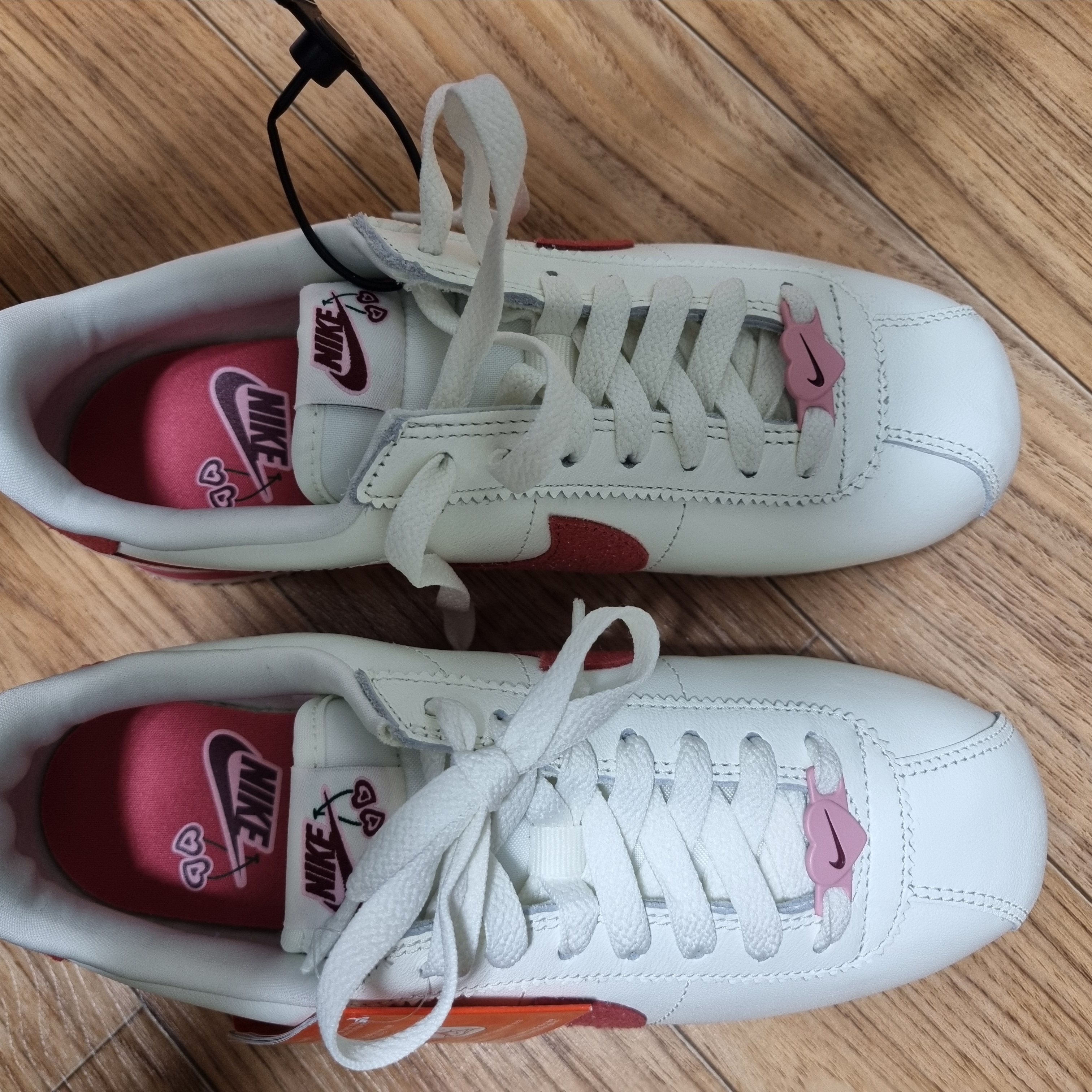 (W) Nike Cortez SE Valentine Day Sail Adobe 착용 스타일 - 2