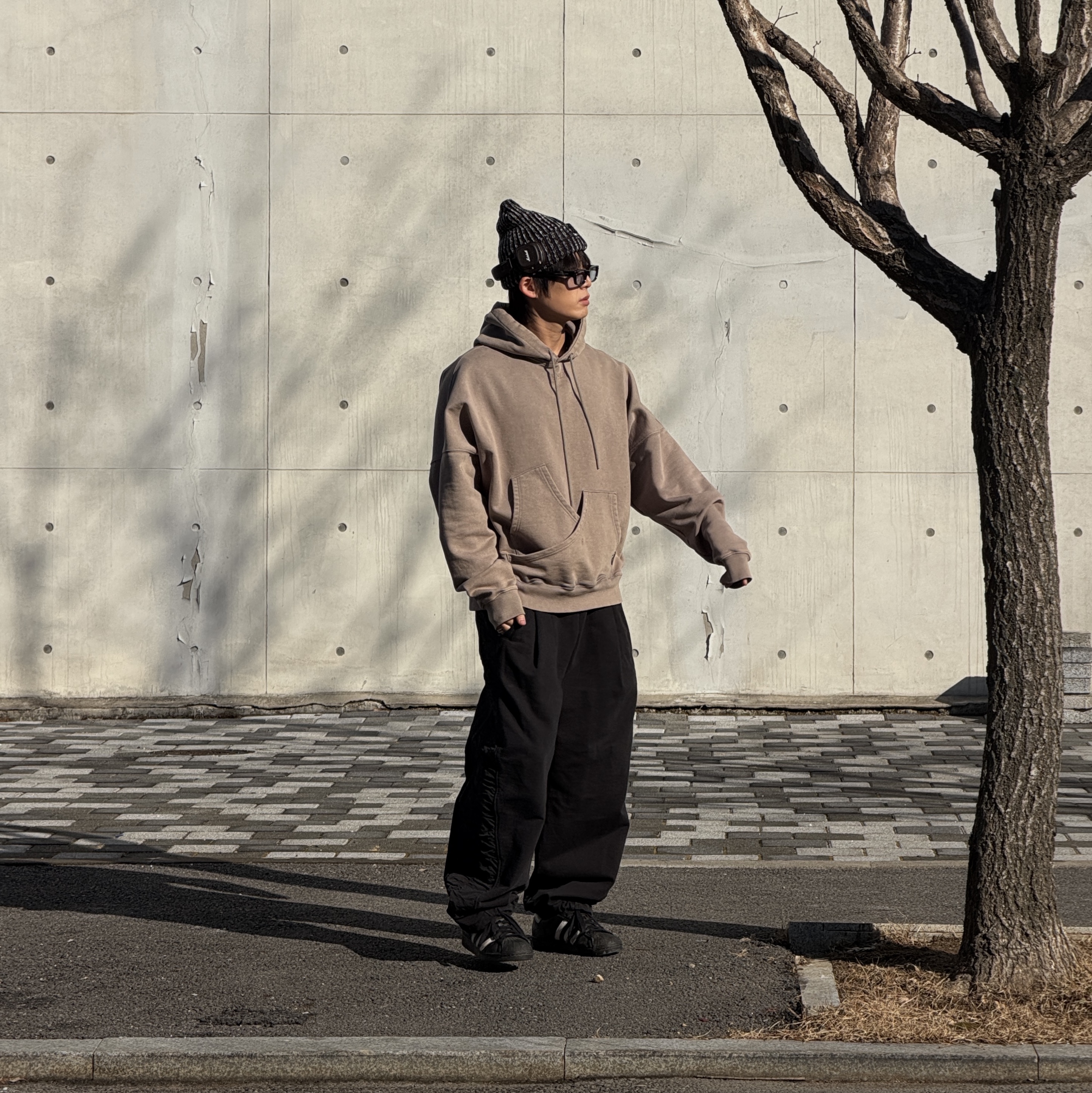 Supreme Rainbow Loose Gauge Beanie Black - 24FW 착용 스타일 - 3