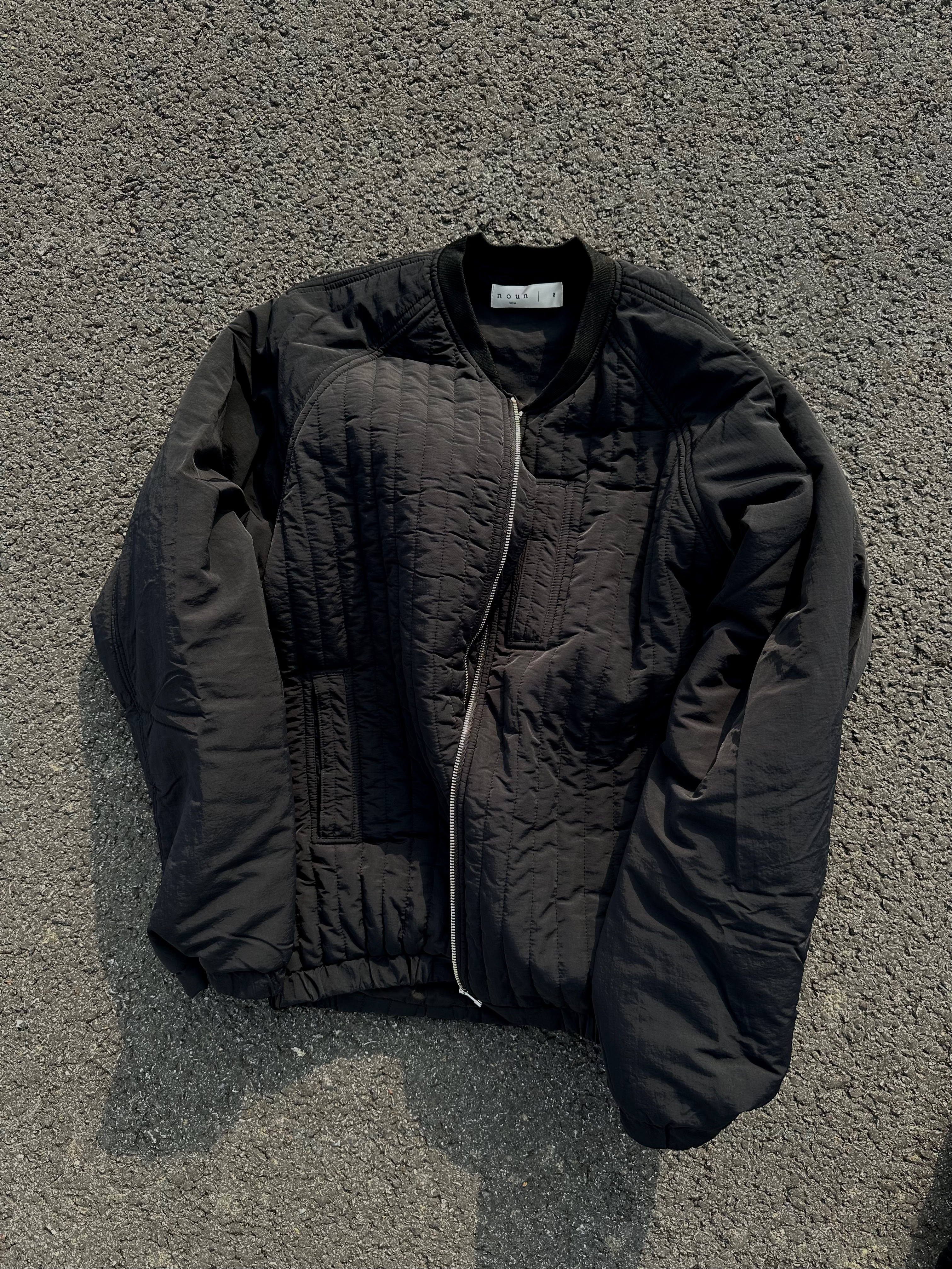 noun Quilted Jumper Black, Undermycar Mu.30 Anti Fxxking Logo Play Stretch Flare Black Jeans 착용 스타일 - 1