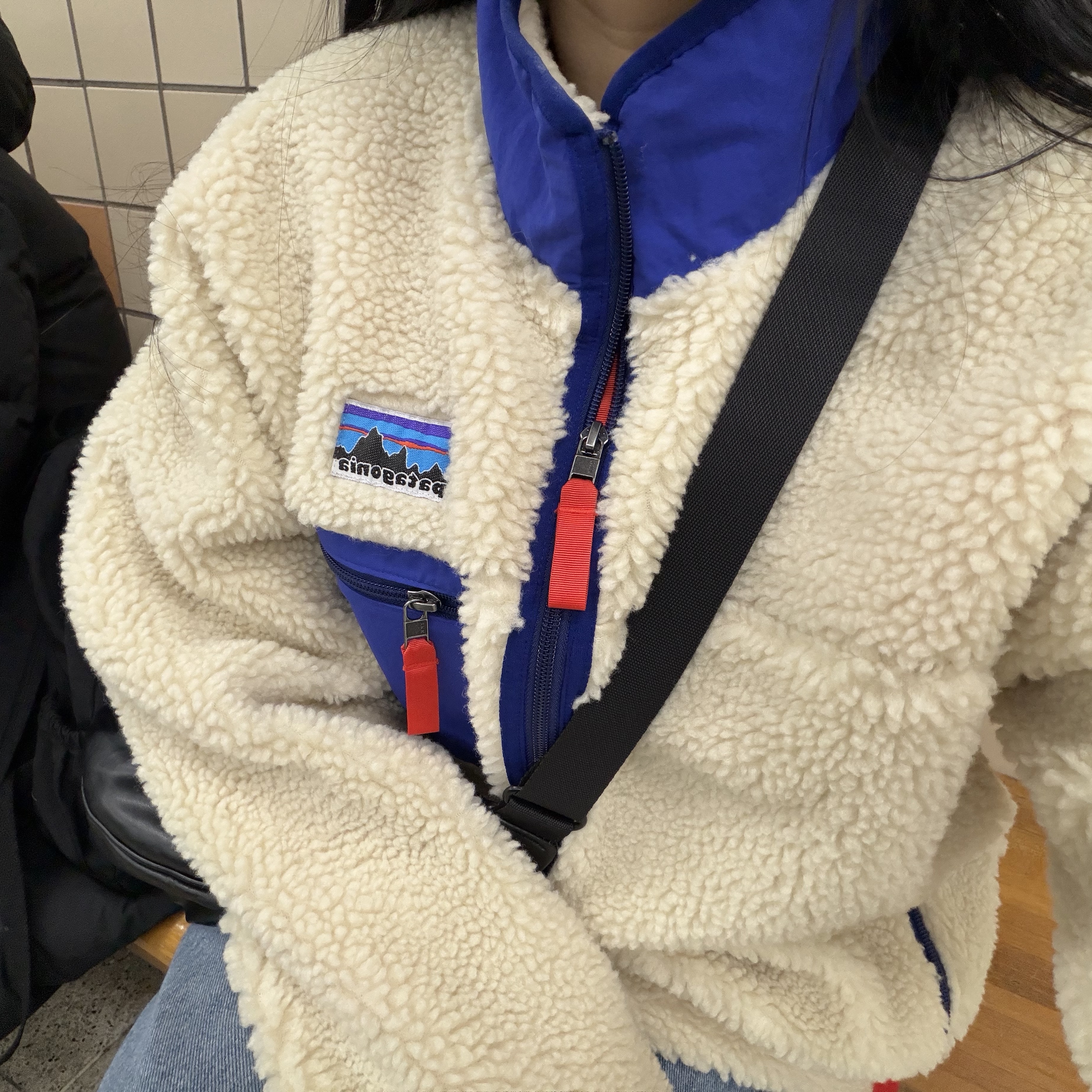 Patagonia Classic Retro-X Fleece Jacket Dark Natural 착용 스타일