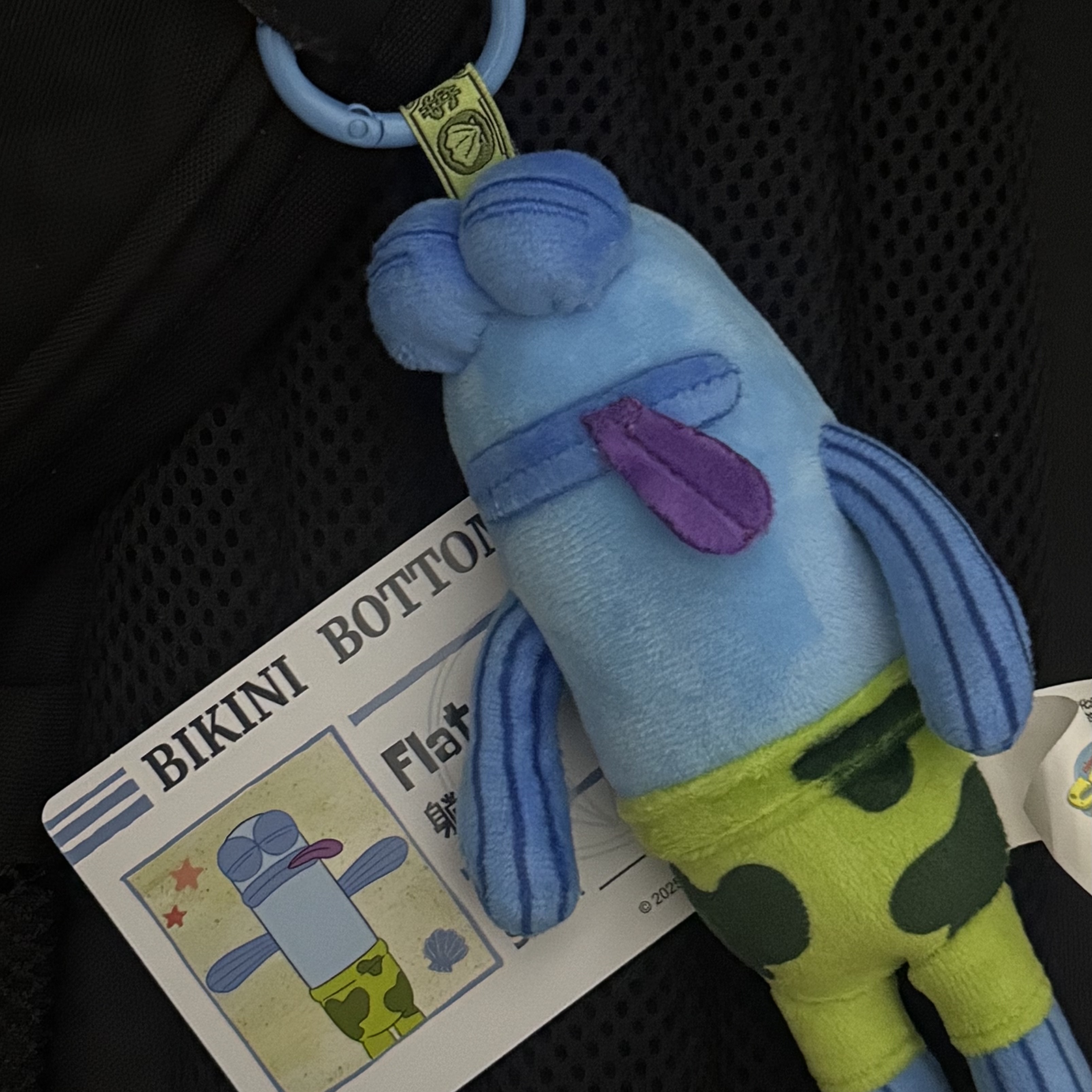 Pop Mart Bikini Bottom Buddies Whimsical Plush Flat Fish (Opened Case) 착용 스타일