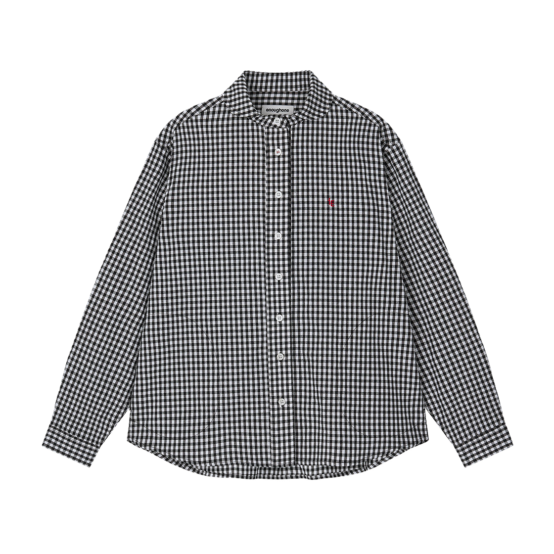 EO2503USH01BC EnoughOne Daily Work Shirts In Black Check