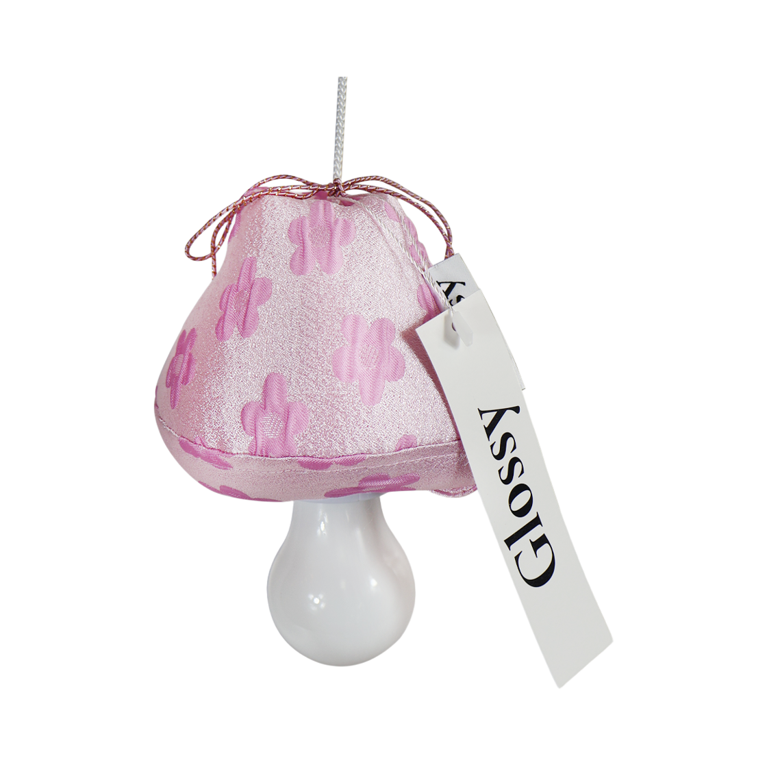 글로시 트윙클 플라워 머쉬룸 램프 핑크