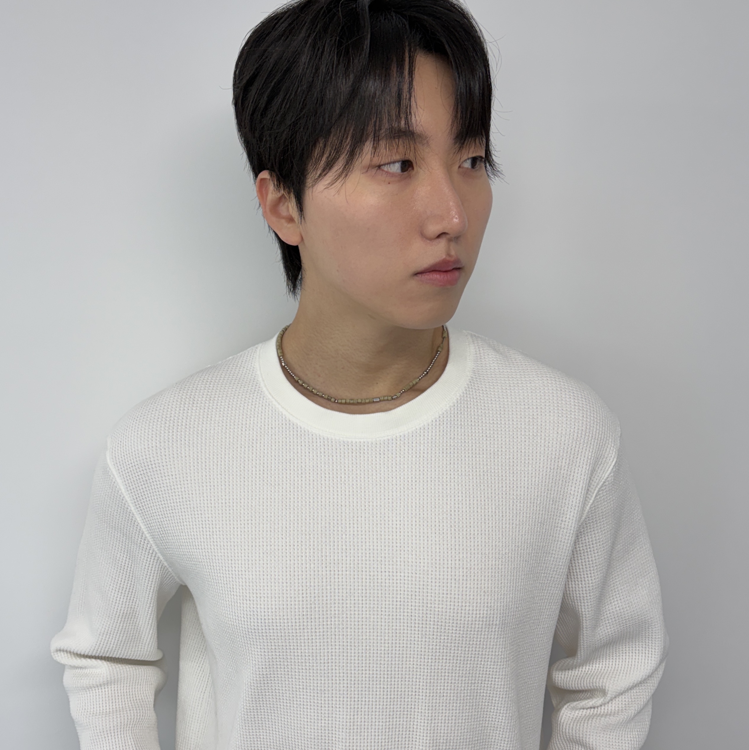 Riomeu Silver Serpeggiante Toggle Bar Necklace 착용 스타일 - 4