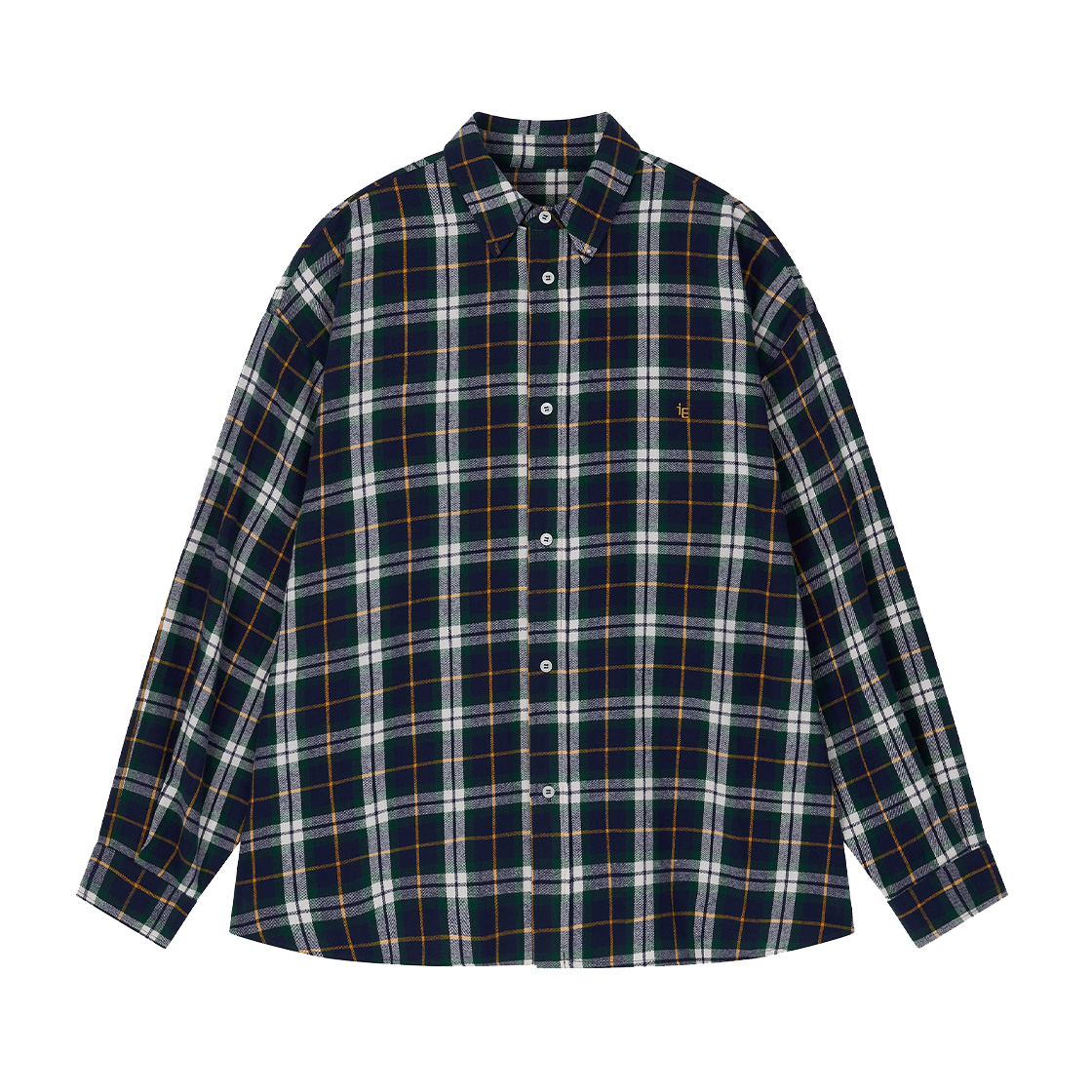 EO2503USH0595NV EnoughOne Soft Check Shirts In Navy