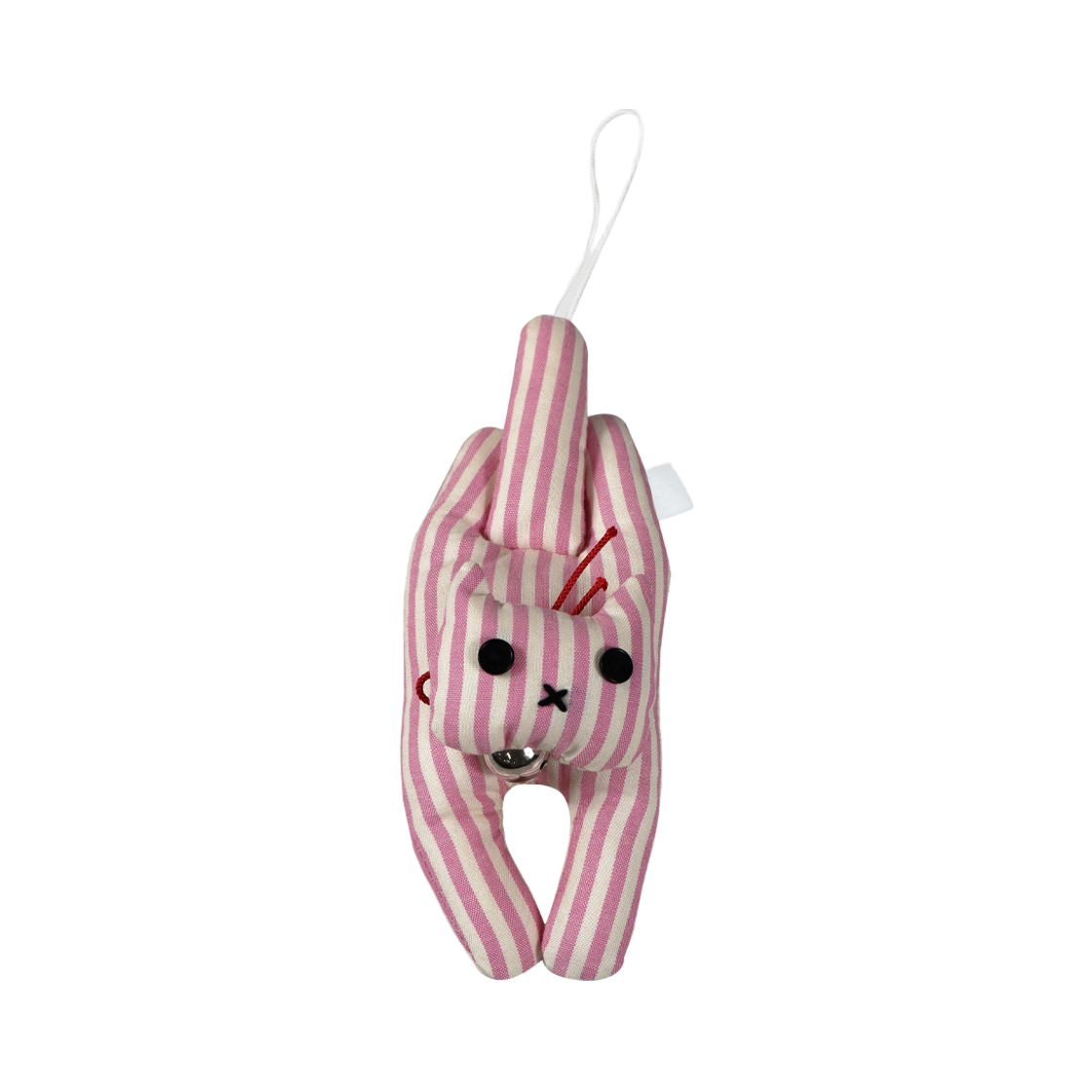 글로시 럭키 캣 액막이 도어벨 핑크