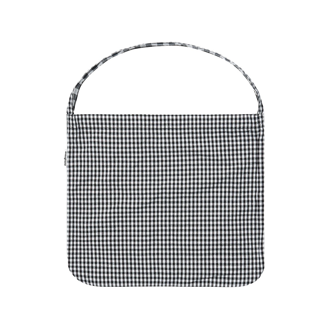 이너프원 루프백 에코 백 인 블랙 체크(EnoughOne Loopback Eco Bag In Black Check) - 3