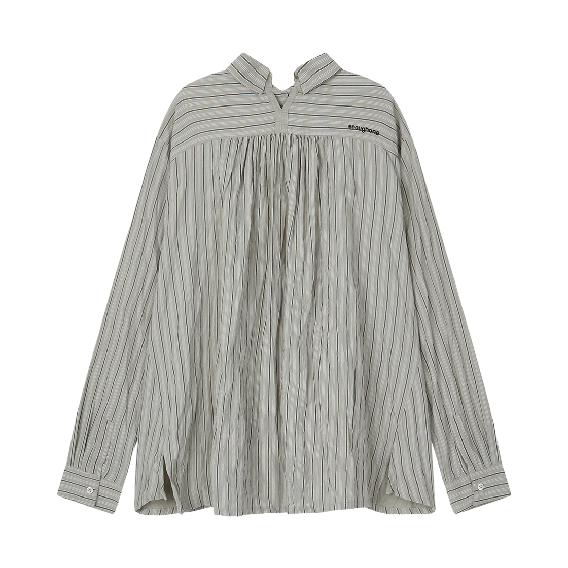 이너프원 크럼플 셔츠 인 카키(EnoughOne Crumple Shirts In Khaki) - 2