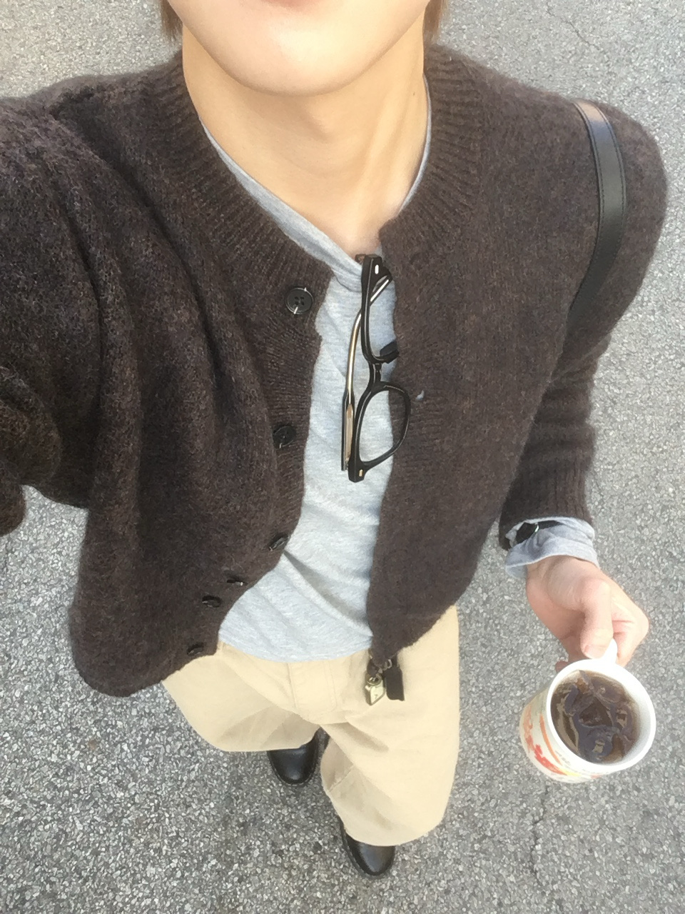 Dr. Martens 1461 Smooth Black, TOWTOW.ARCHIVE Timeless Twist Wristlet V3_Black&Silver 착용 스타일 - 1