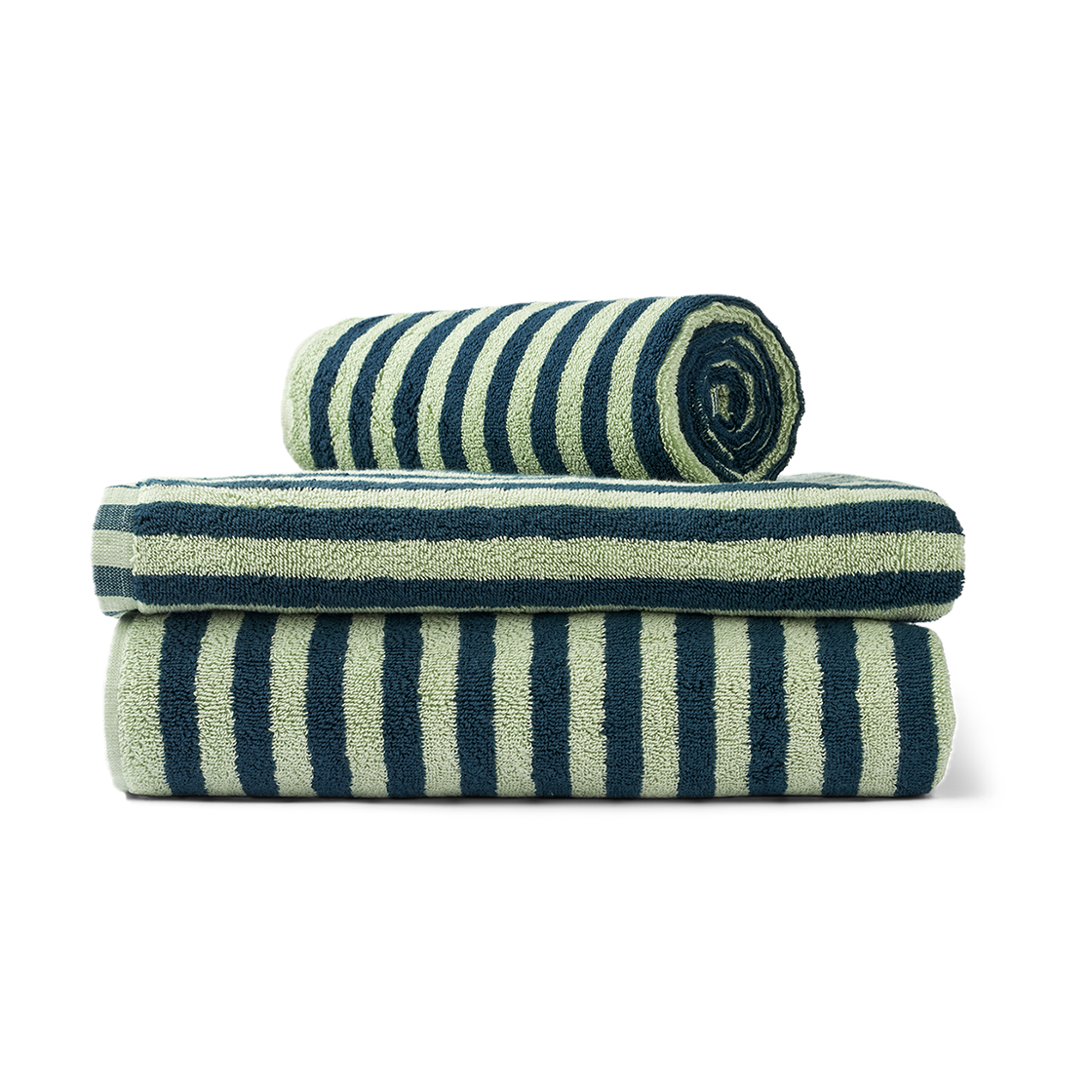 [3% 적립] 파시 아뜰리에 봉구스타 나람 베스 타월 - 씨 폼 & 딥 틸([3% 적립] PASCH ATELIER BONGUSTA Naram Bath Towel - Sea foam & Deep teal) - 1