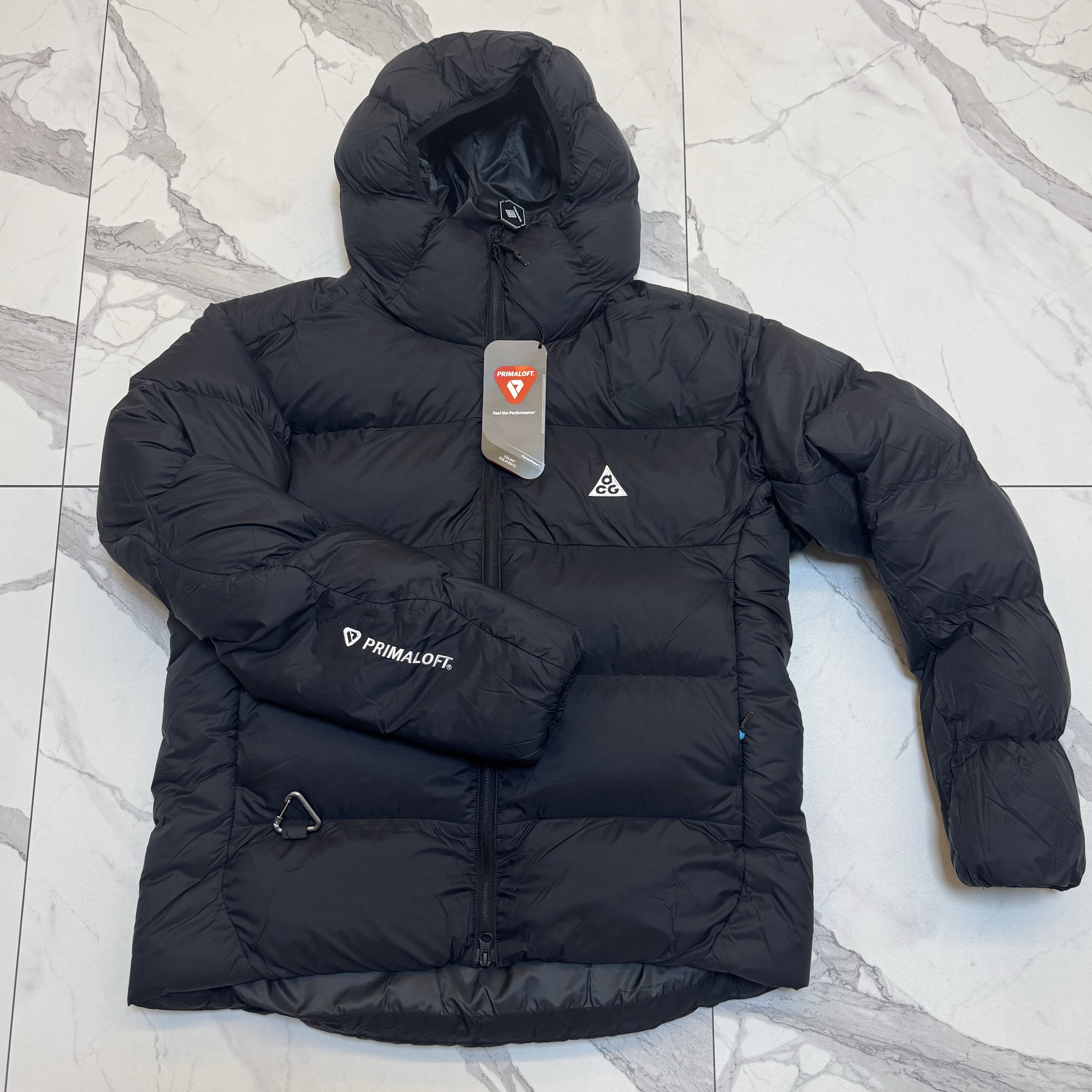 Nike ACG Therma-Fit ADV Lunar Lake Loose Hooded Jacket Black Summit White - Asia 착용 스타일