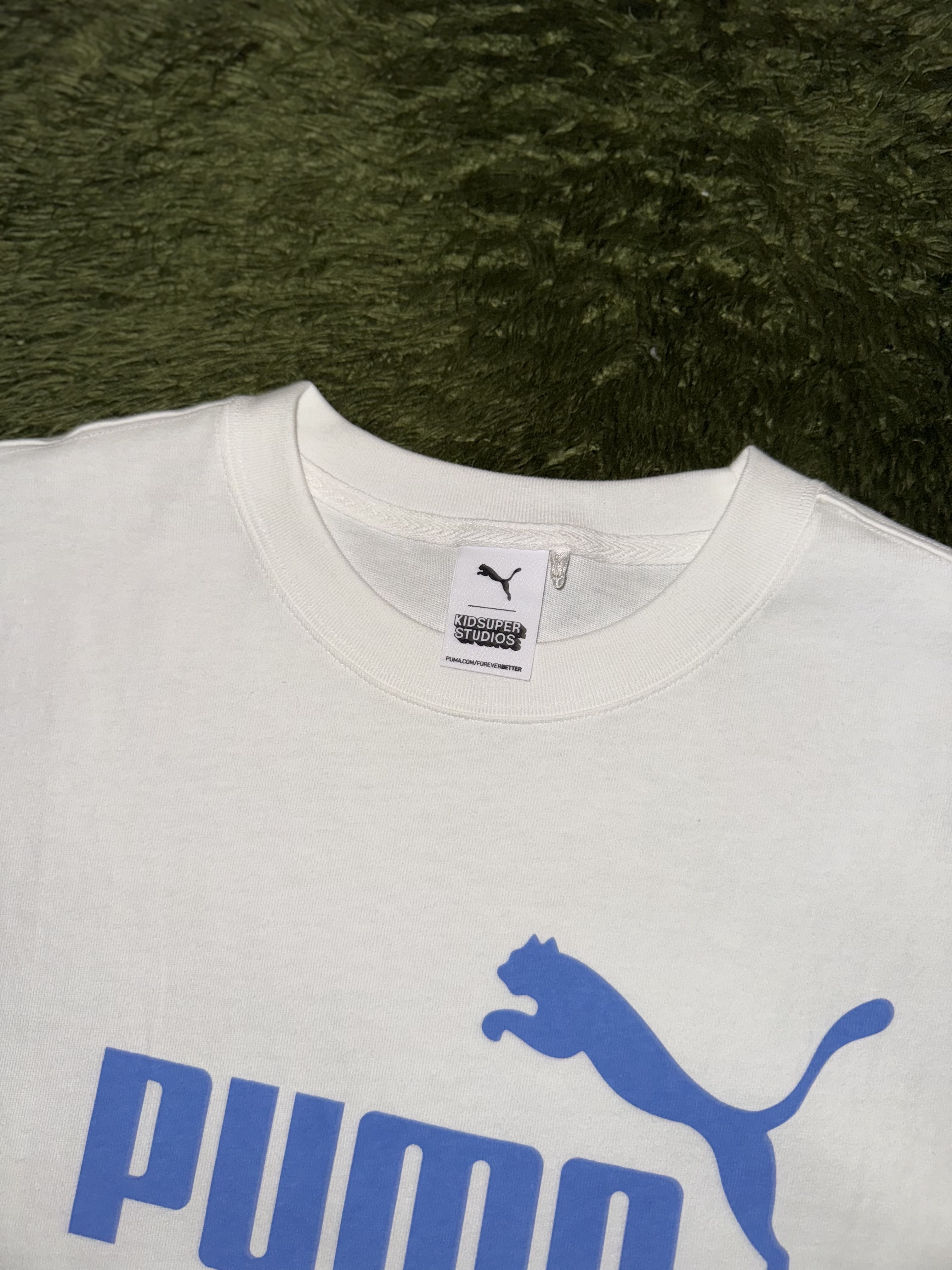 Puma x KidSuper Graphic T-shirt White 착용 스타일 - 3