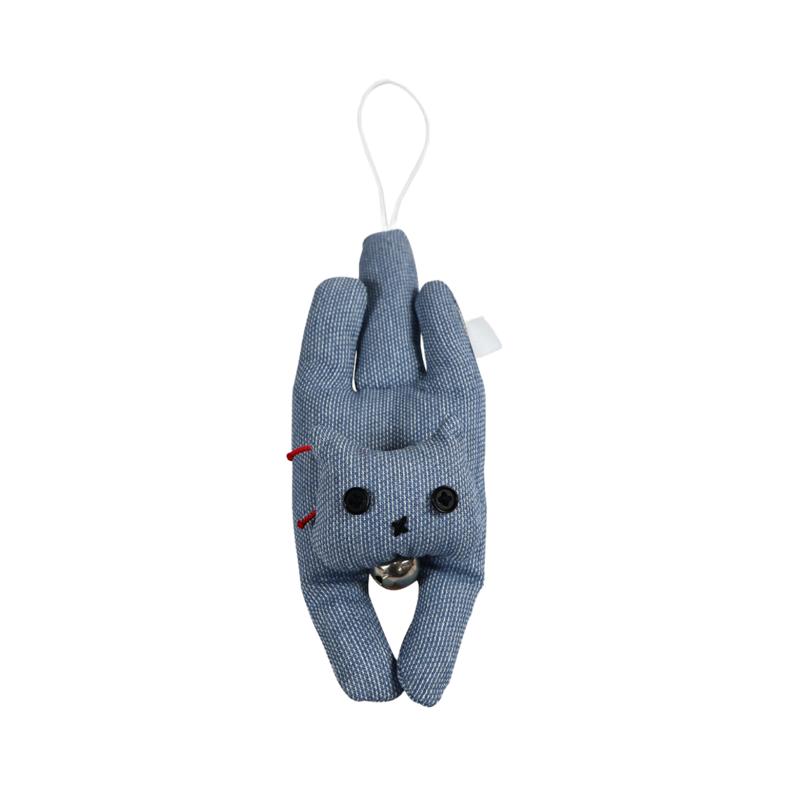 글로시 럭키 캣 액막이 도어벨 인디고 블루