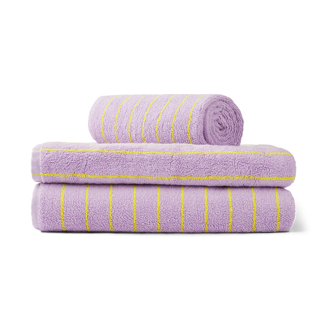 [3% 적립] 파시 아뜰리에 봉구스타 나람 핸드 타월 - 라일락 & 네온 옐로우([3% 적립] PASCH ATELIER BONGUSTA Naram Hand Towel - Lilac & Neon yellow) - 1