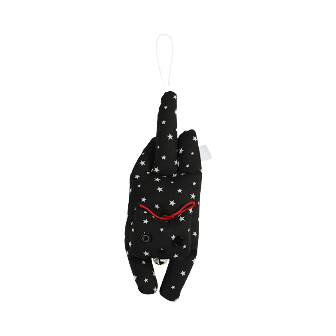 글로시 럭키 캣 액막이 도어벨 블랙