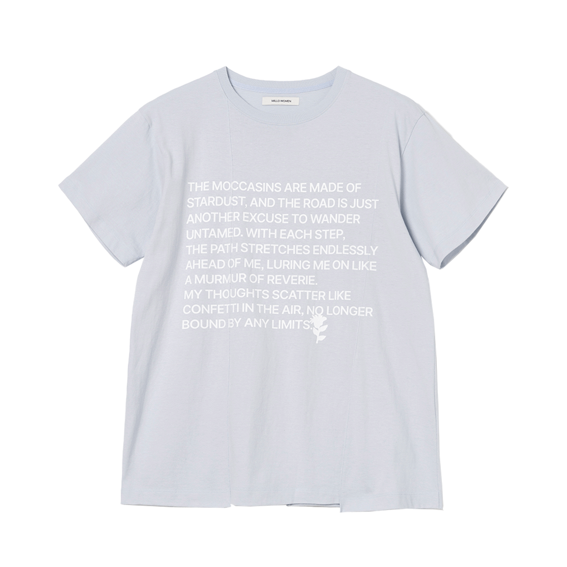 밀로 우먼 심 라인 아카이브 티셔츠 스카이 블루(MILLO WOMEN Seam Line Archive T-Shirts Sky Blue) - 1
