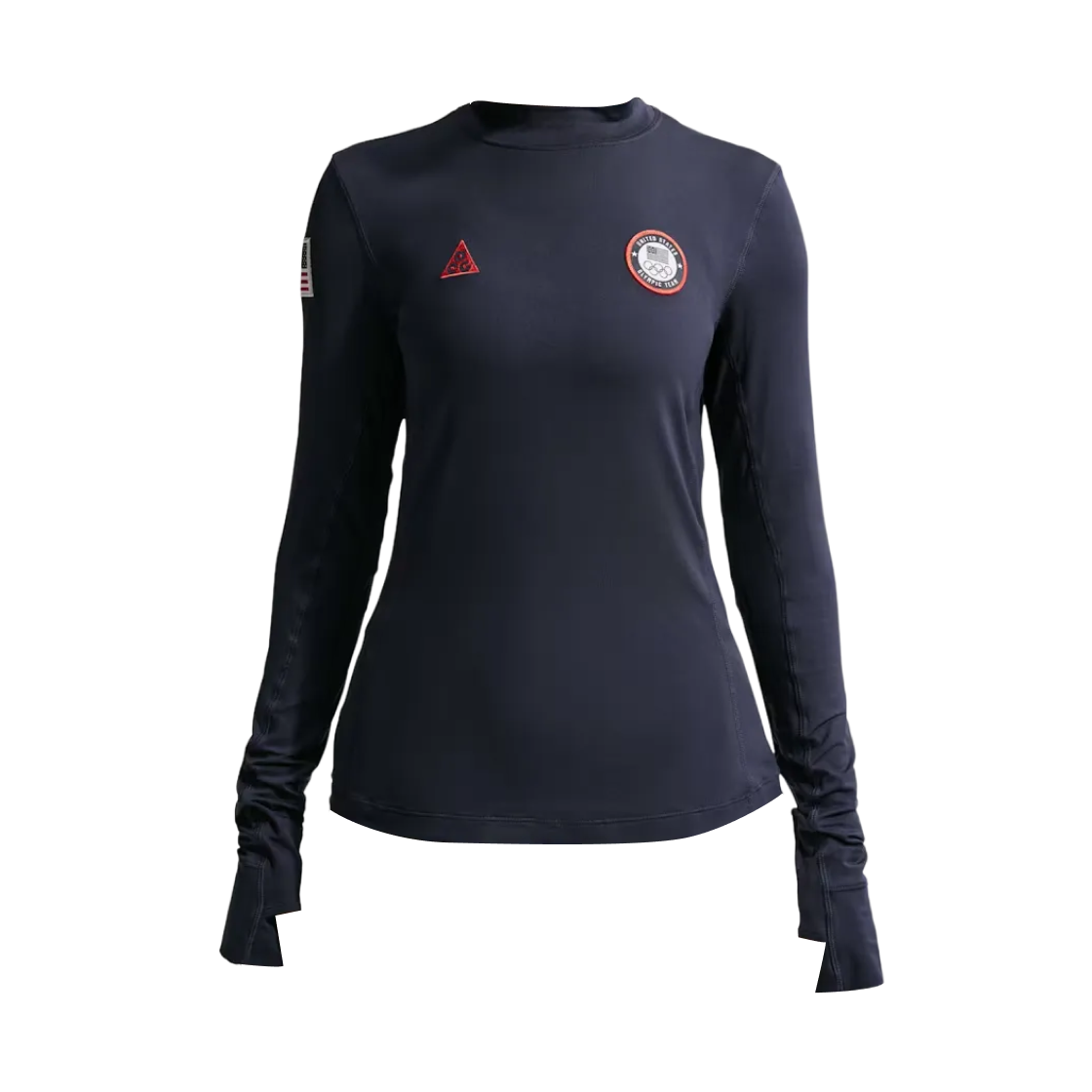 (W) 나이키 ACG 팀 USA 드라이핏 ADV UV 탑 옵시디언 칠리 레드 (IB2665-451)((W) Nike ACG Team USA Full Dri-Fit ADV UV Top Obsidian Chile Red (IB2665-451))