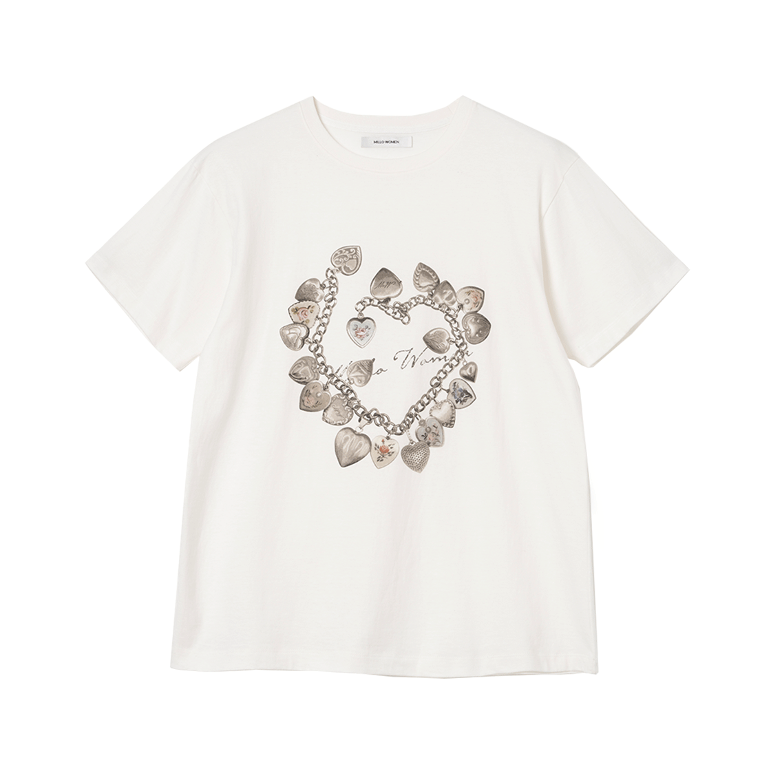밀로 우먼 빈티지 펜던트 티셔츠 아이보리