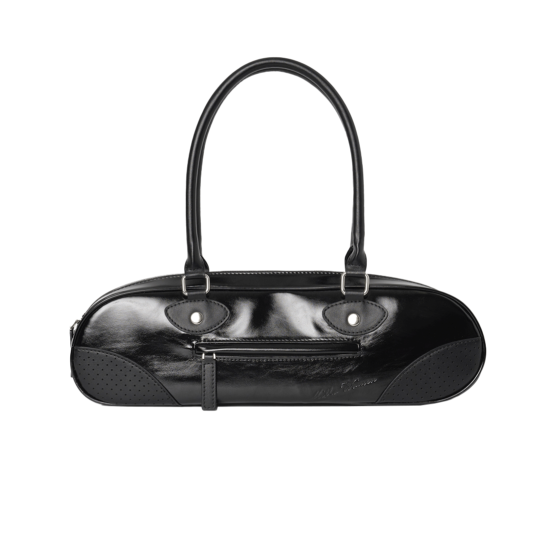 MW127BLK MILLO WOMEN Enamel Bowling Bag Black
