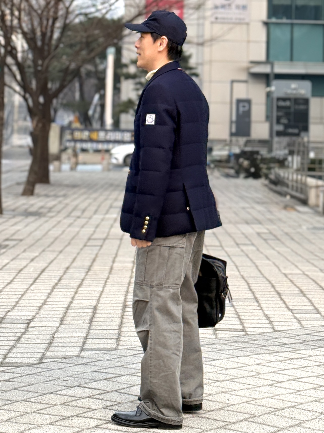 Alden 9901 Cordovan Plain Toe Blucher Oxford Black - E 착용 스타일 - 3