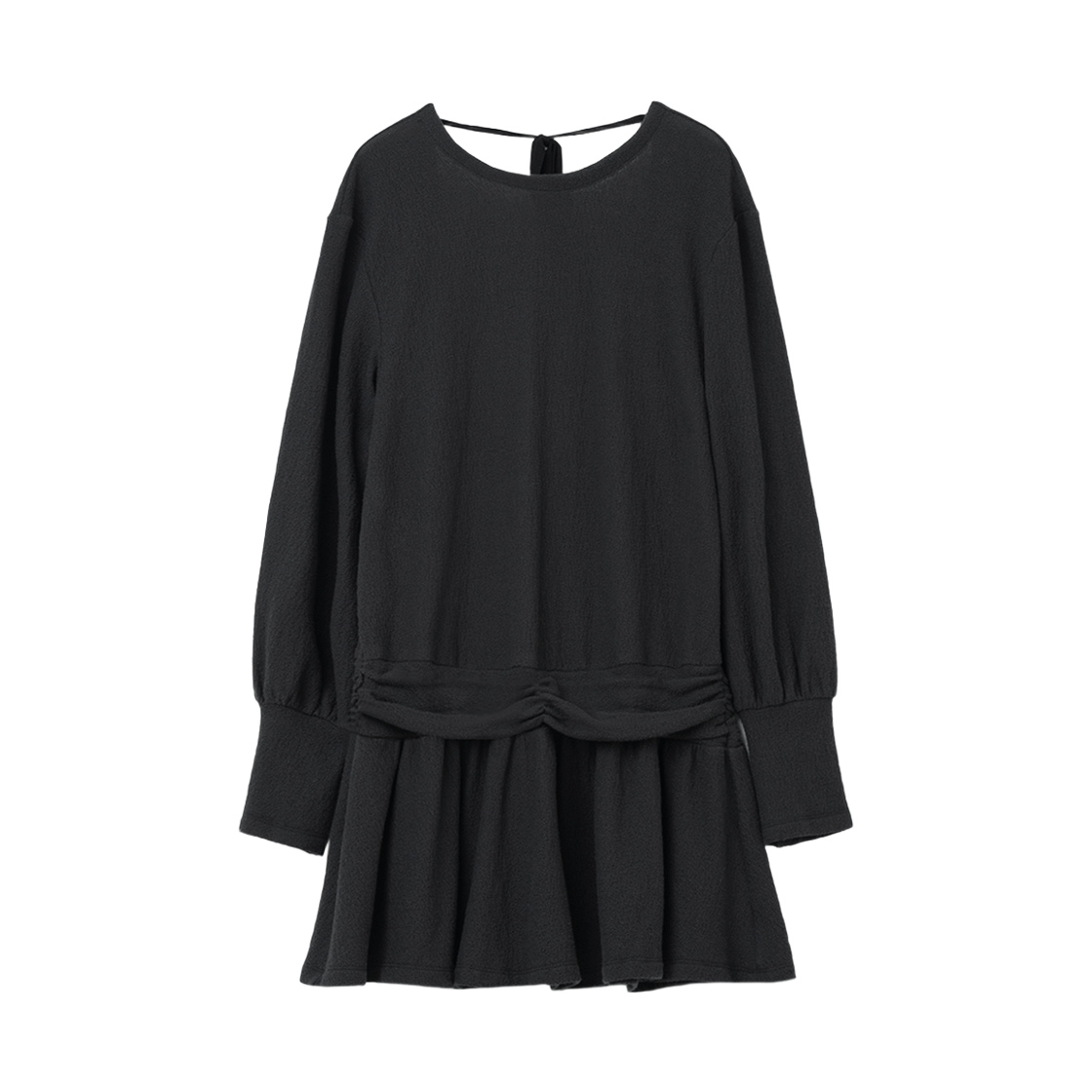 MW239BLK MILLO WOMEN Back Open Mini Dress Black