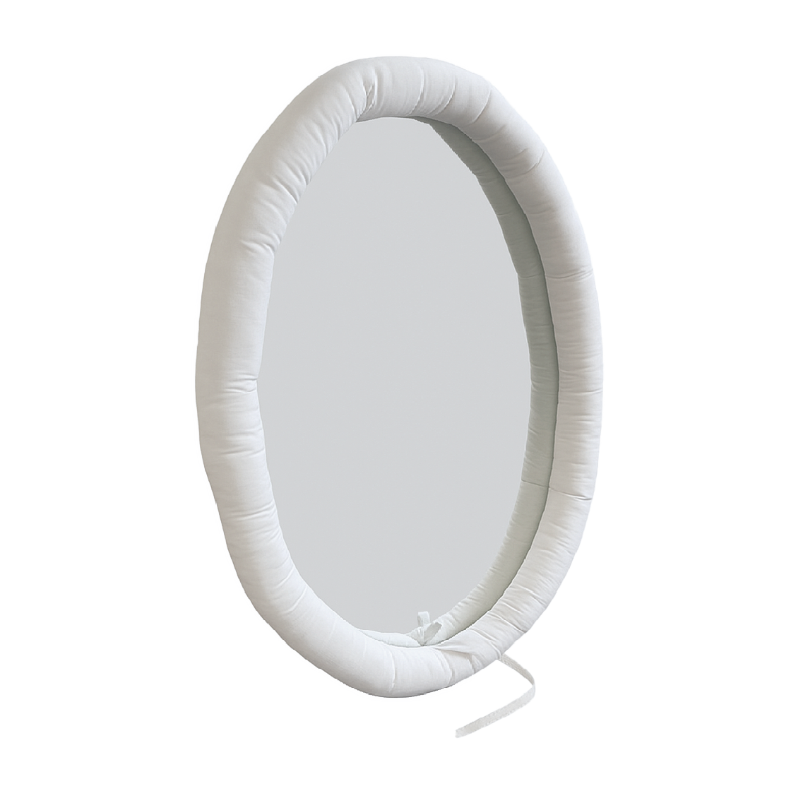 [3% 적립] 미호미두 오벌  쿠션 거울 화이트([3% 적립] MIHIMUDU Oval Cushion Mirror White)