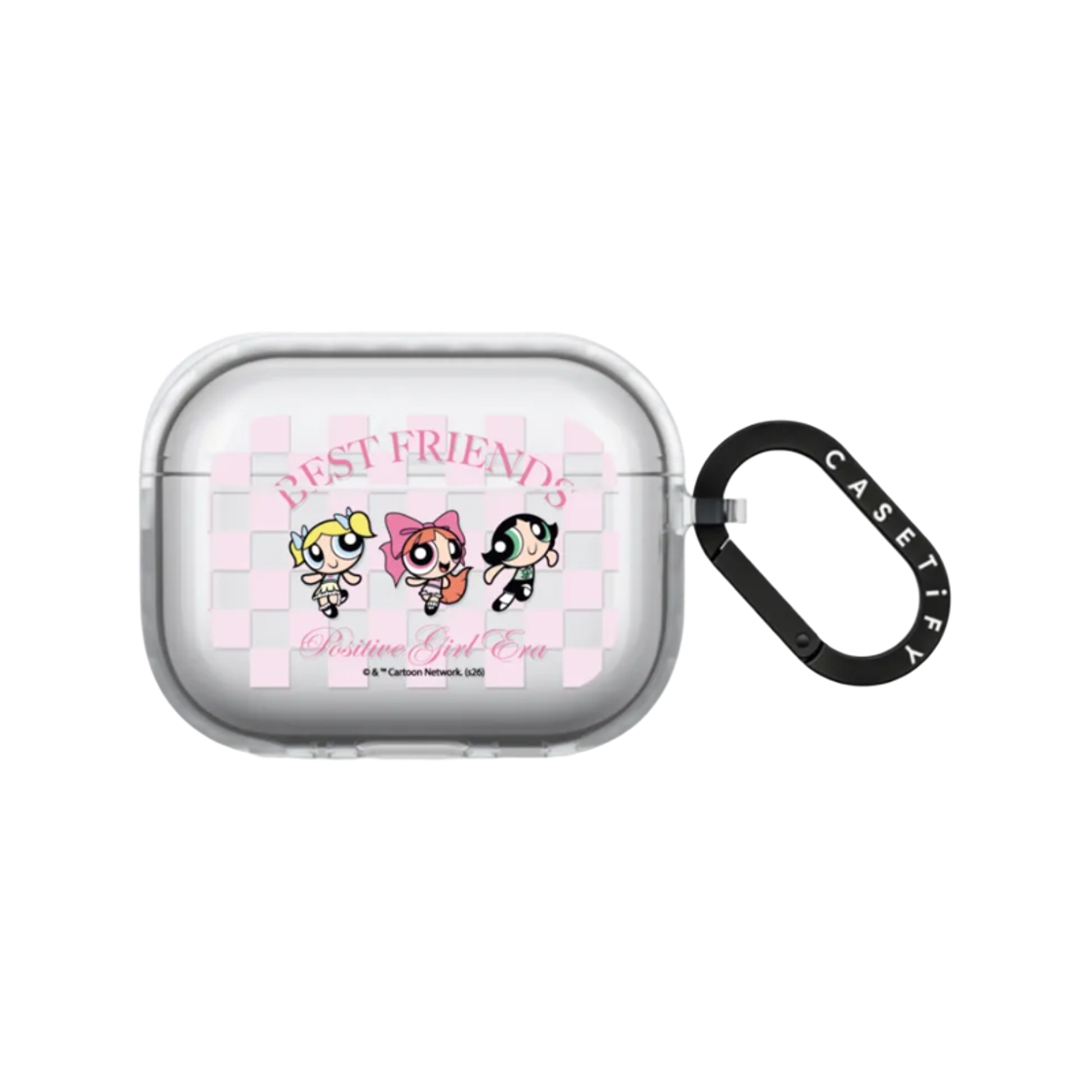 케이스티파이 x 파워퍼프걸 에어팟 캐릭터즈 스티커 이어버즈 임팩트 케이스 프로스트 화이트(Casetify The Powerpuff Girls AirPods Characters Sticker Earbuds Impact Case Frost White) - 1