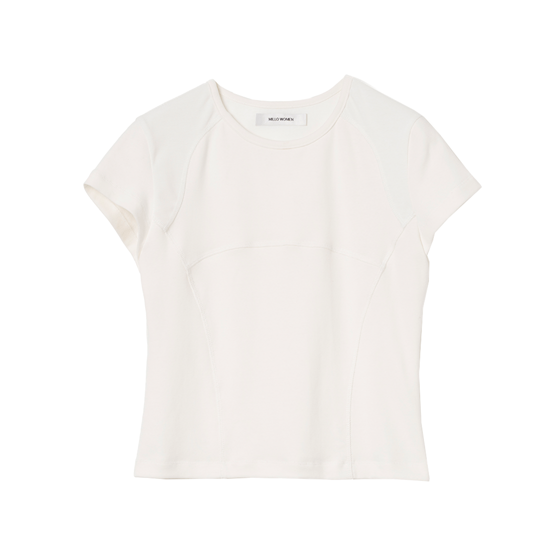 밀로 우먼 웨이브 메쉬 티셔츠 아이보리(MILLO WOMEN Wave Mesh T-Shirts Ivory) - 1