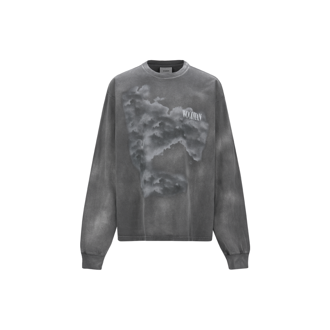 25FWTS04CH Woodman Fog Brush Long Sleeve T-Shirt - Charcoal