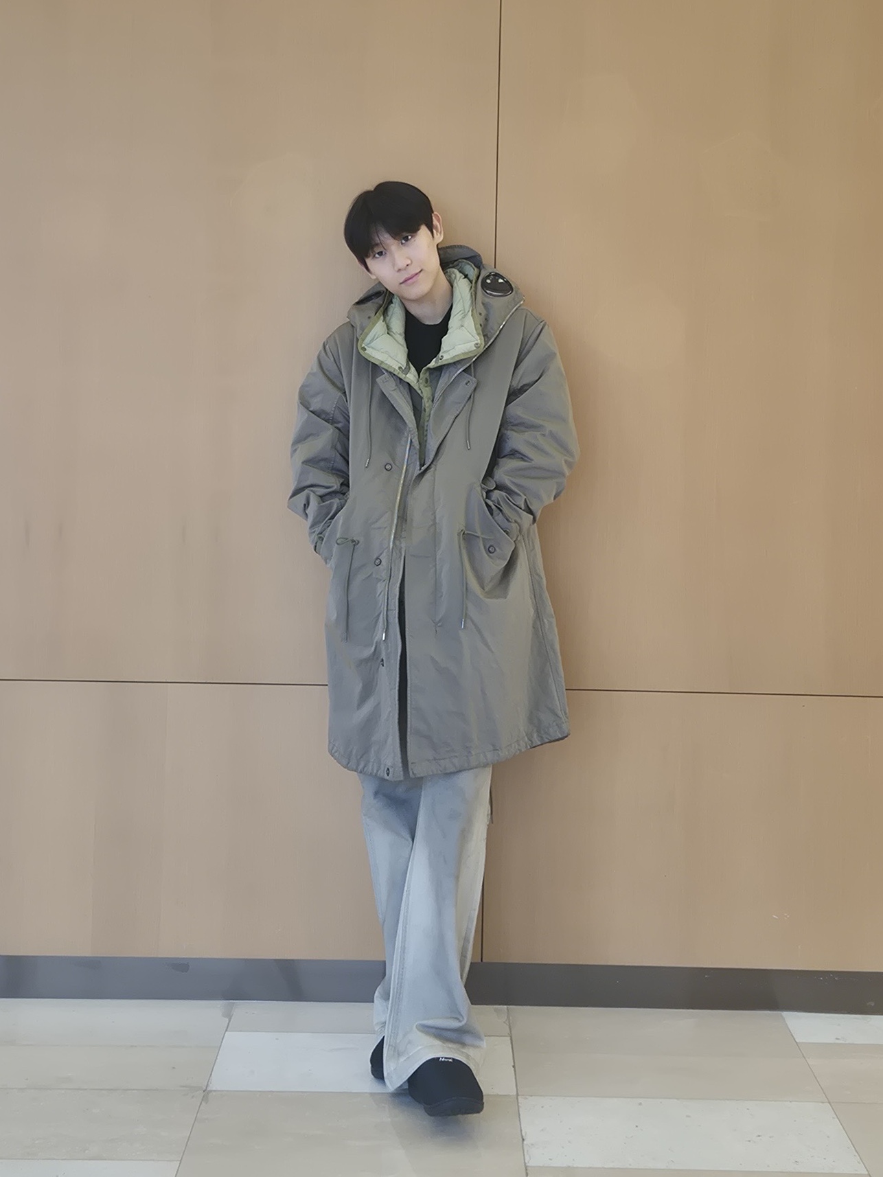 C.P. Company Micro Kei Explorer Fishtail Parka Elmwood Green - 25FW 착용 스타일 - 1