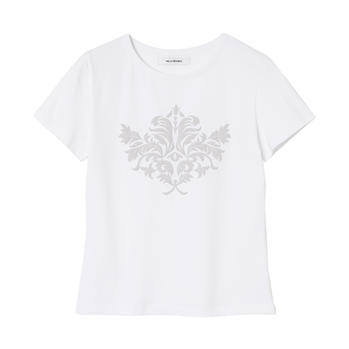 MW152WHT MILLO WOMEN Motive Short Sleeve T-shirts White