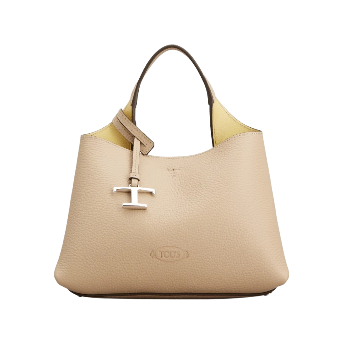 XBWAPAEL000QRI4L63 Tod's Bag in Leather Micro Natural Yellow