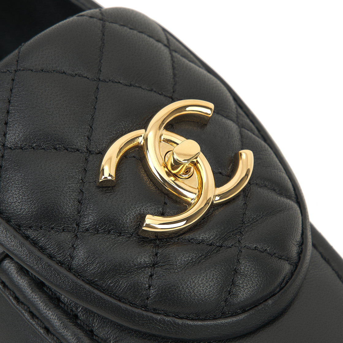 (W) 샤넬 모카신 램스킨 & 블랙((W) Chanel Moccasins Lambskin & Black) - 7