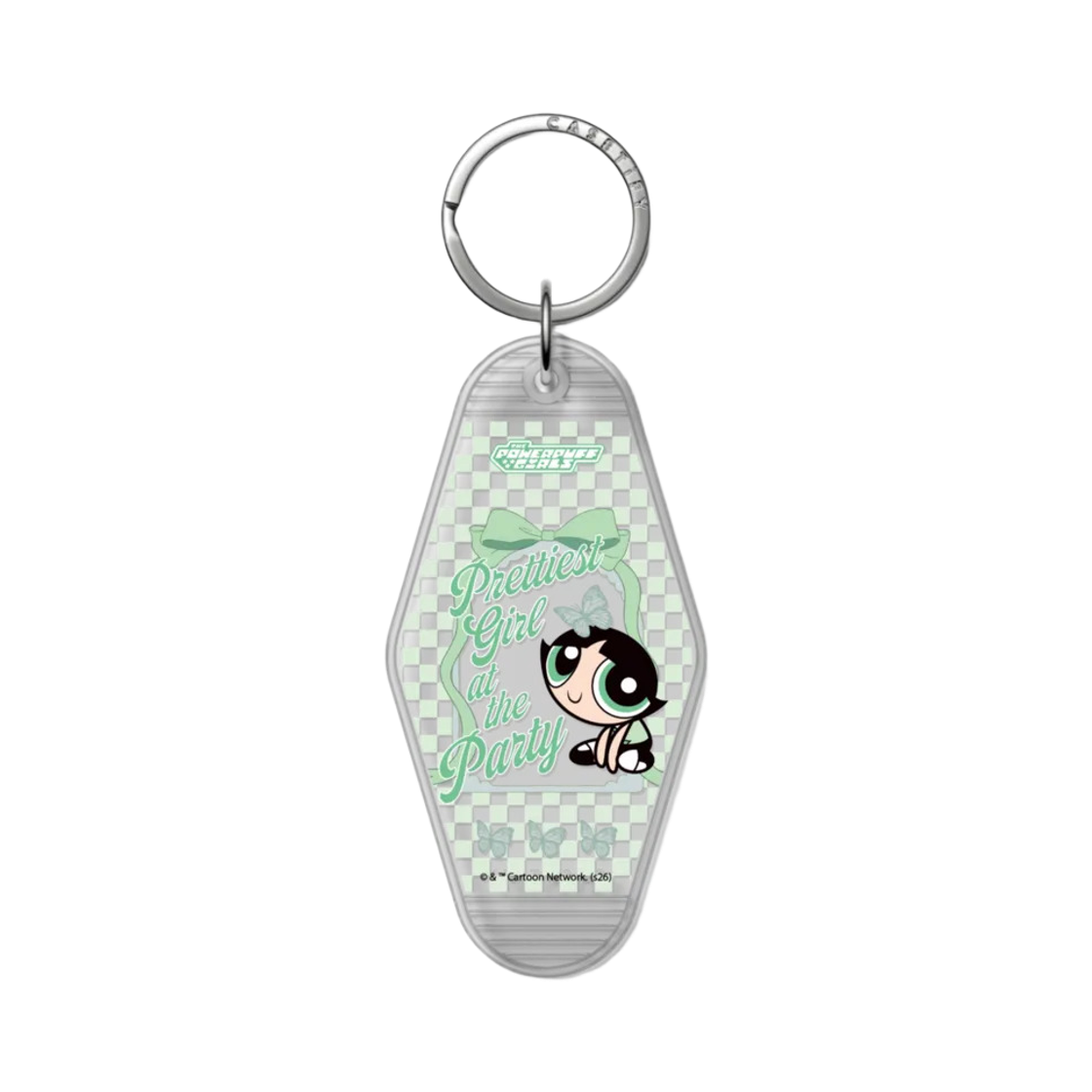 케이스티파이 x 파워퍼프걸 버터컵 폰 체인 태그 프로스트 화이트(Casetify x The Powerpuff Girls Buttercup Phone Chain Tag Frost White)