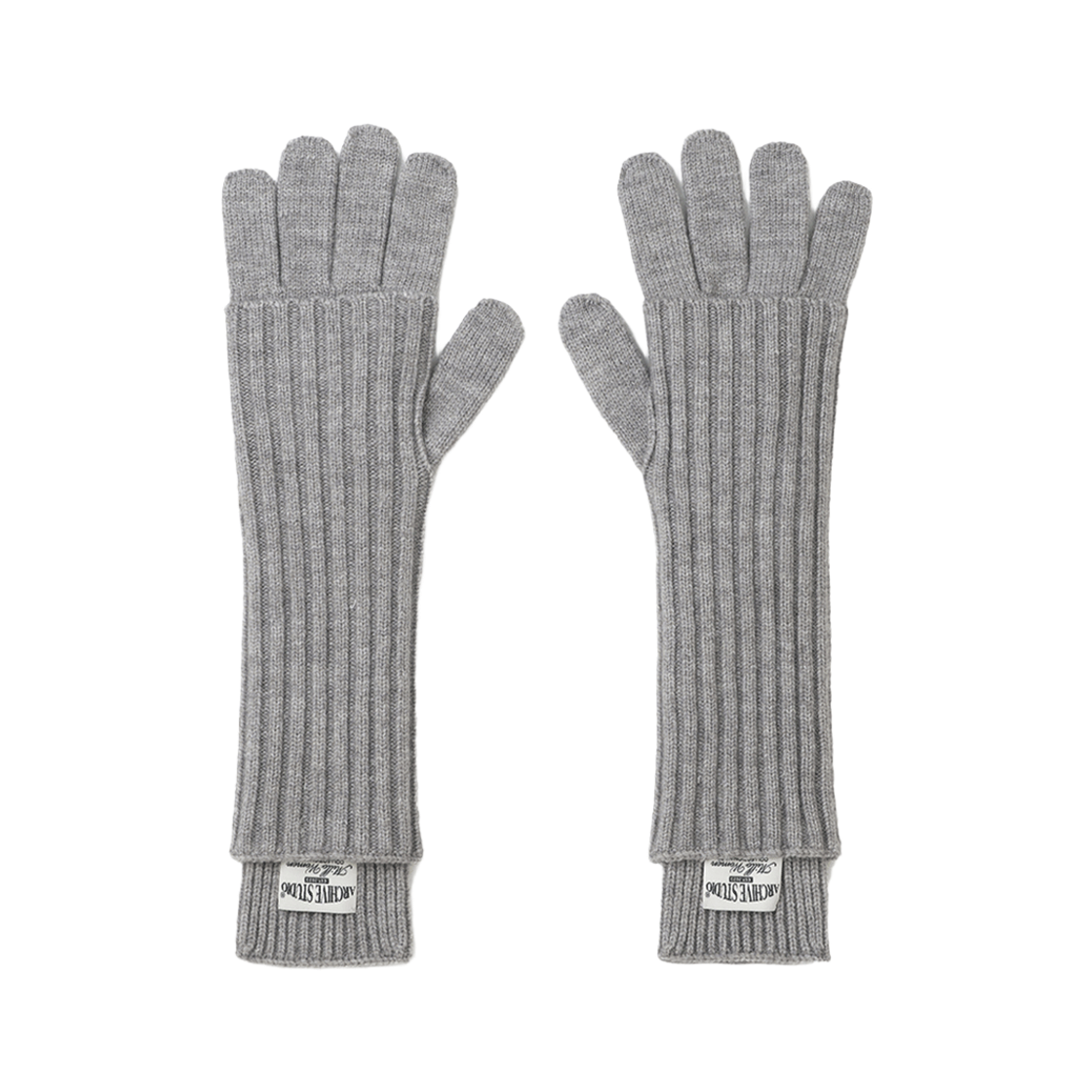 MW265LGR MILLO WOMEN Knitted Warmer Gloves Light Gray