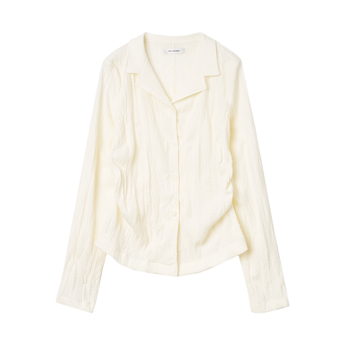 MW111ECR MILLO WOMEN Linkle Jersey Shirts Ecru