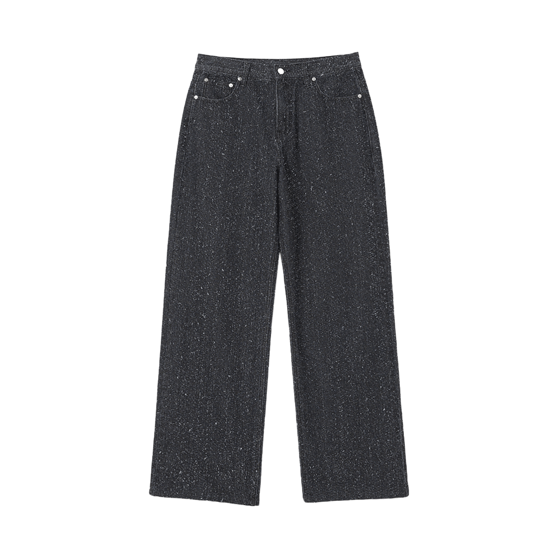 MW165BLK MILLO WOMEN Boucle Straight Jeans Black