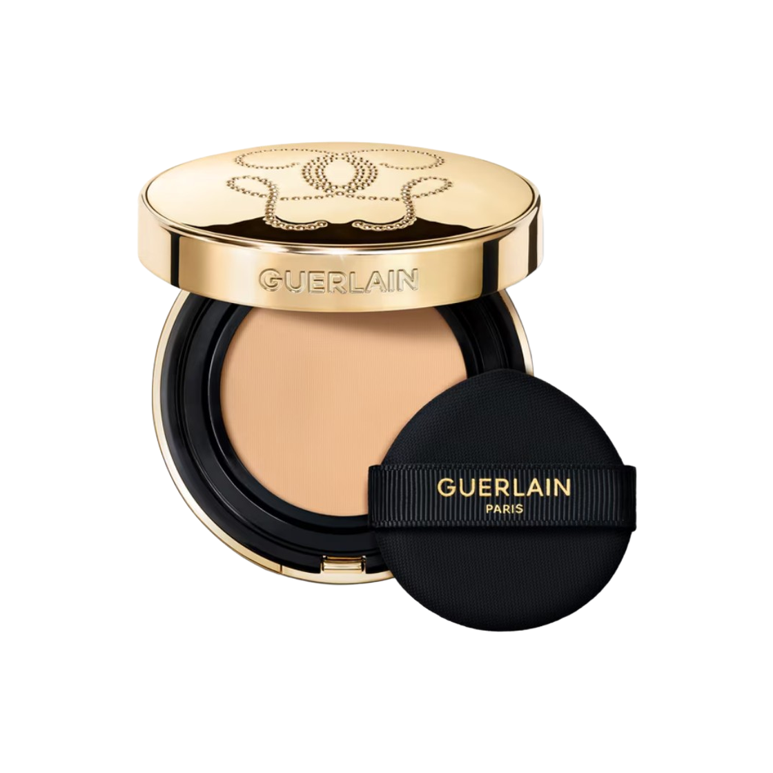 - Guerlain Parure Gold Skin Mesh Cushion Plumping & Perfecting Fresh Glow Cushion Foundation 01N Pale Beige