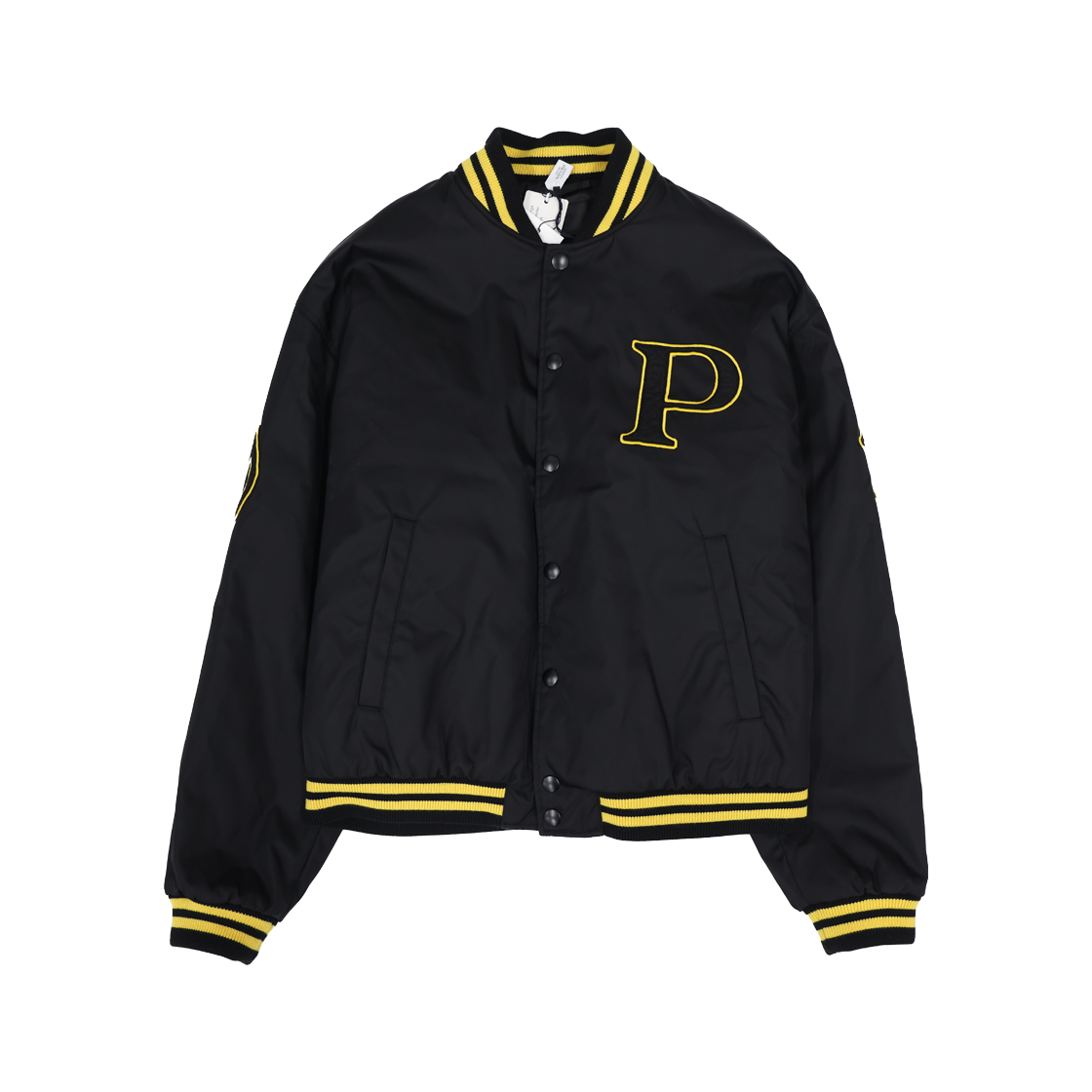 ITGEKKB2WULN Prada SGC725 Varsity Jacket with Logo Patch - Black