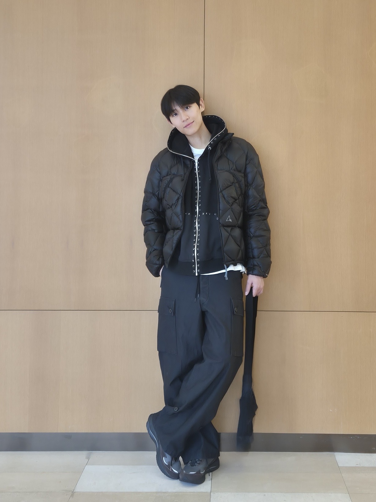 Orslow Wide Fit Cargo Pants Navy - 25FW 착용 스타일 - 3