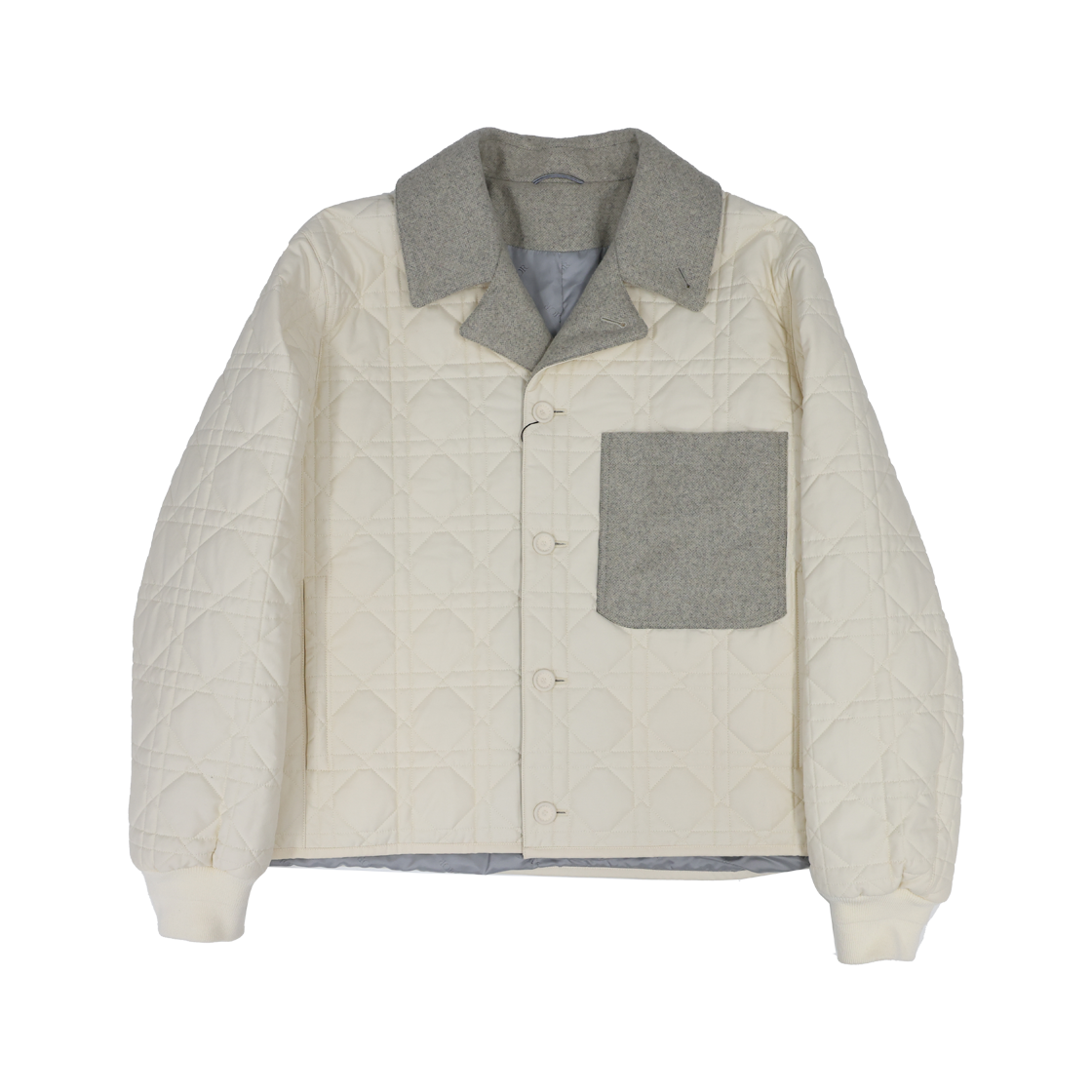 디올 483C414A6107 까나쥬 자켓 에크루 블렌드(Dior 483C414A6107 Cannage Jacket Ecru Blend)